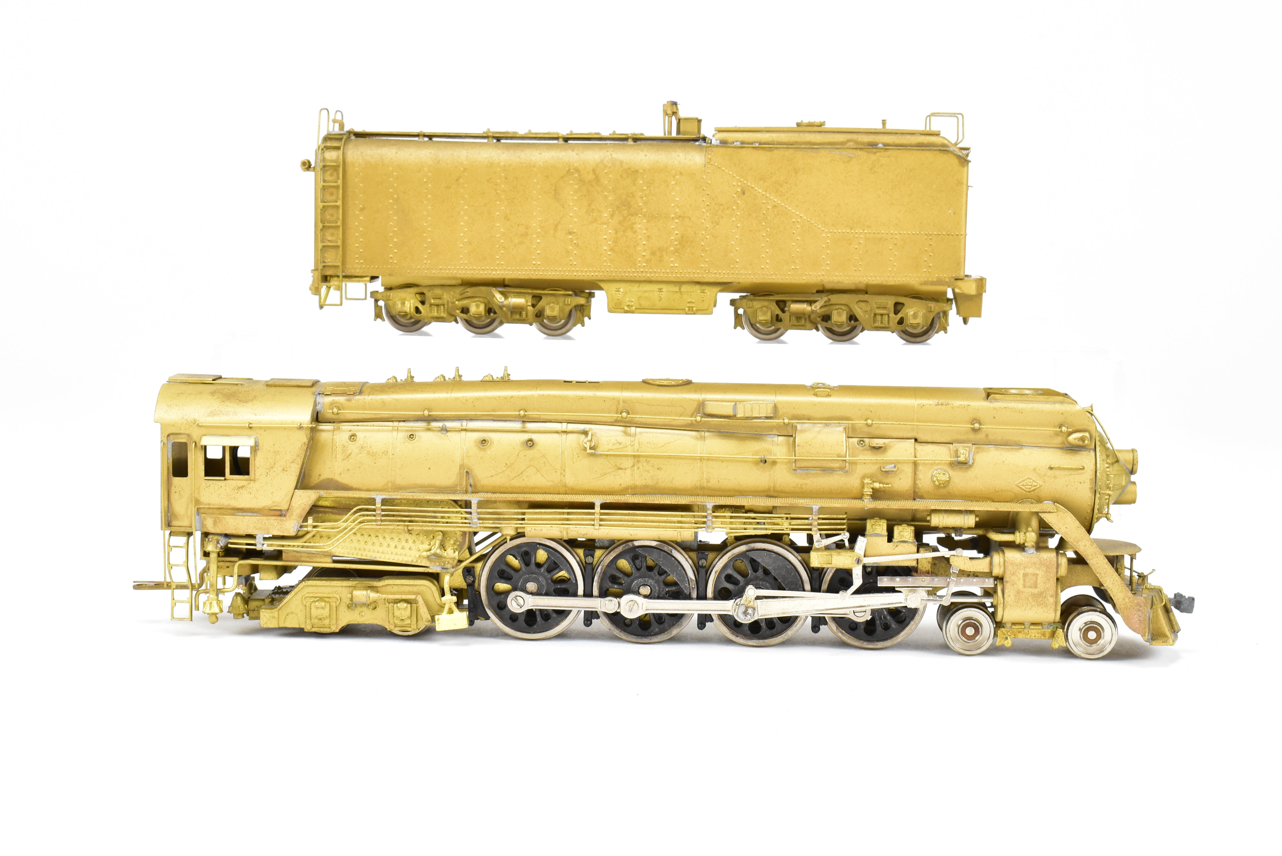 HO Scale Brass Balboa Southern Pacific GS - 4 4 - 8 - 4 Steam Locomotive Model with Detachable Skirts