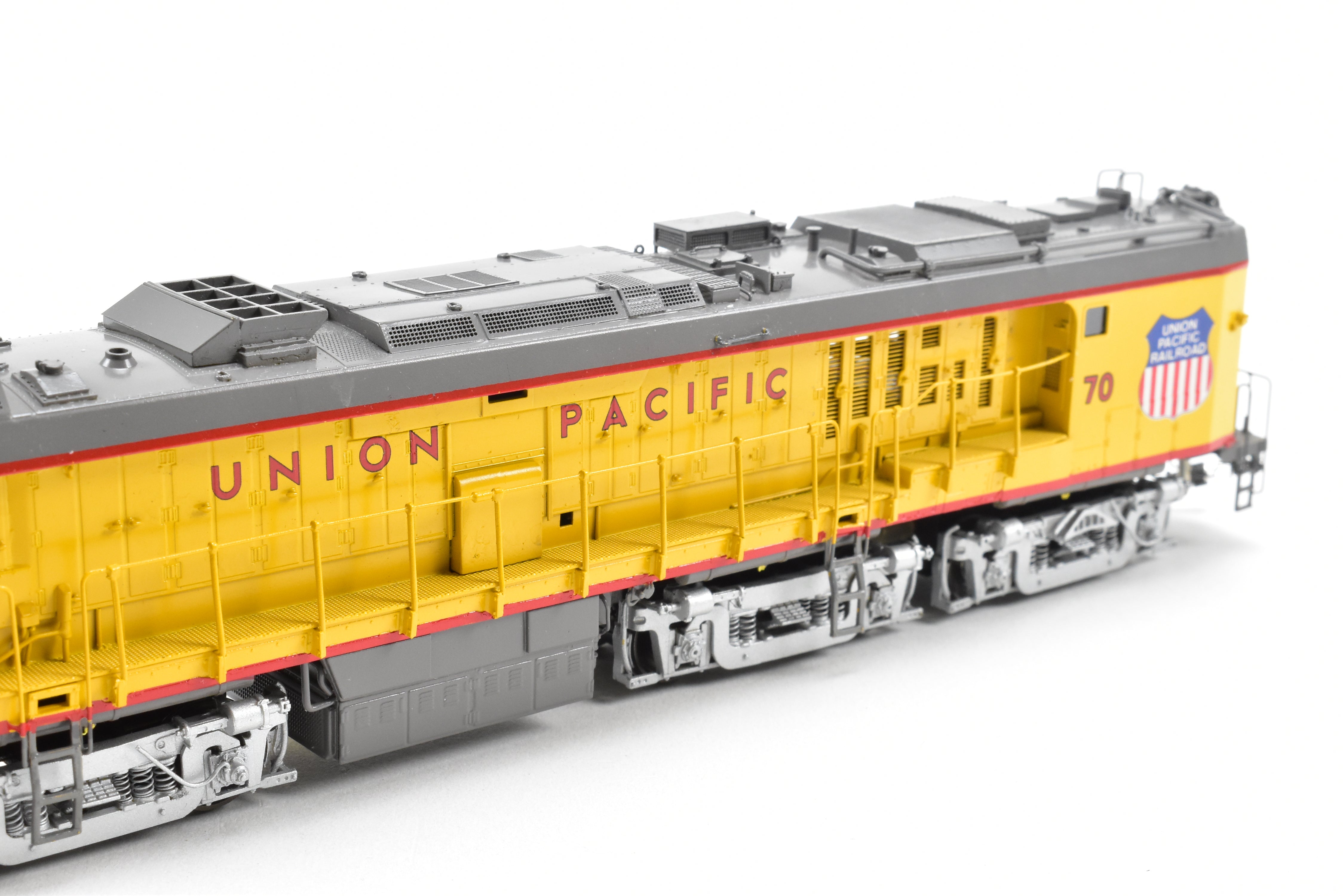 HO Brass OMI UP Union Pacific Veranda Turbine Round Tender #73 Custom Painted