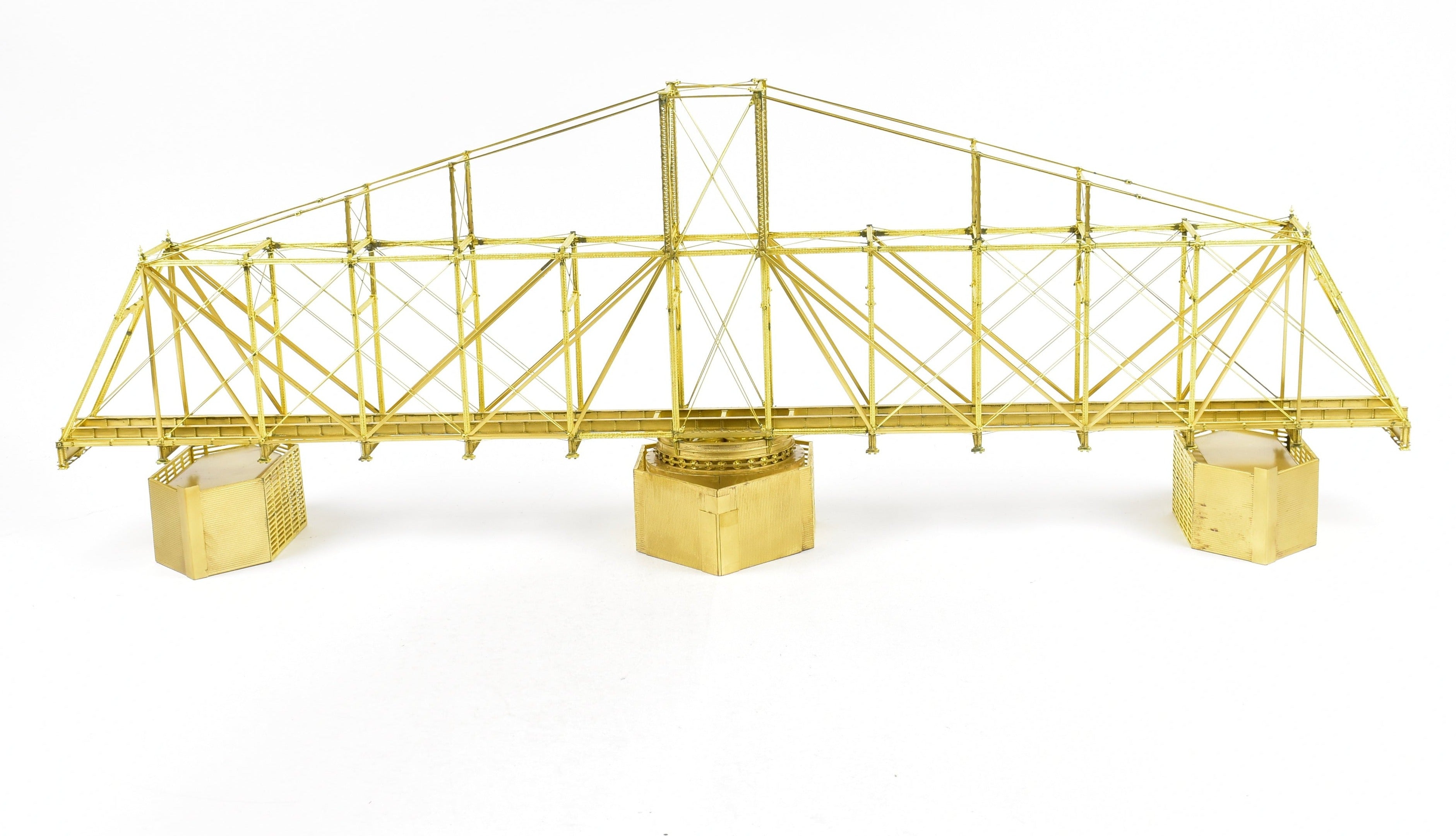 HO Scale Brass Model - Overland Models, Inc. Camas Prairie Drawbridge #50 with Crib and Pier Set for Model Railroads