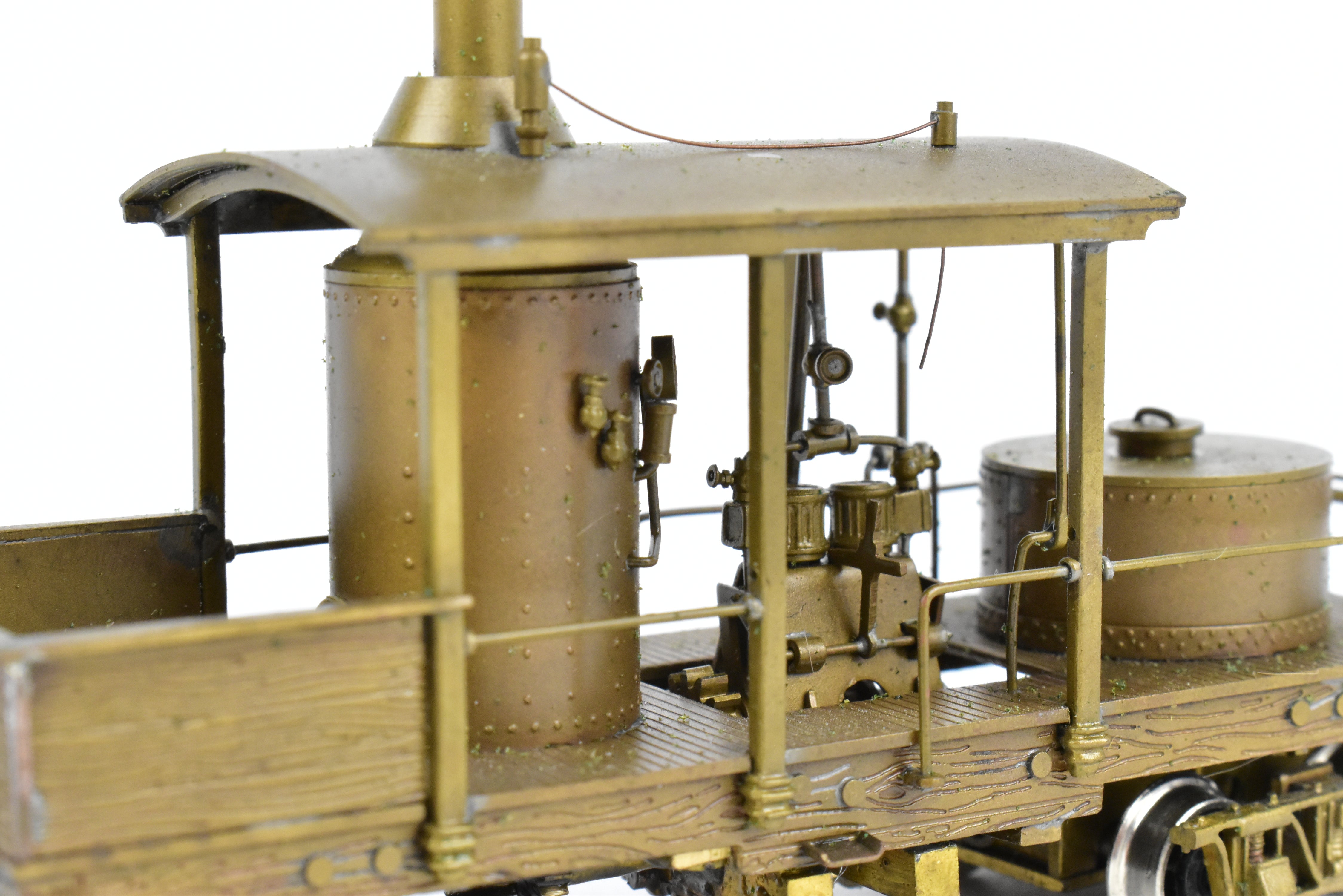 HO Scale Brass NWSL 12-Ton Climax Vertical Boiler Logging Locomotive