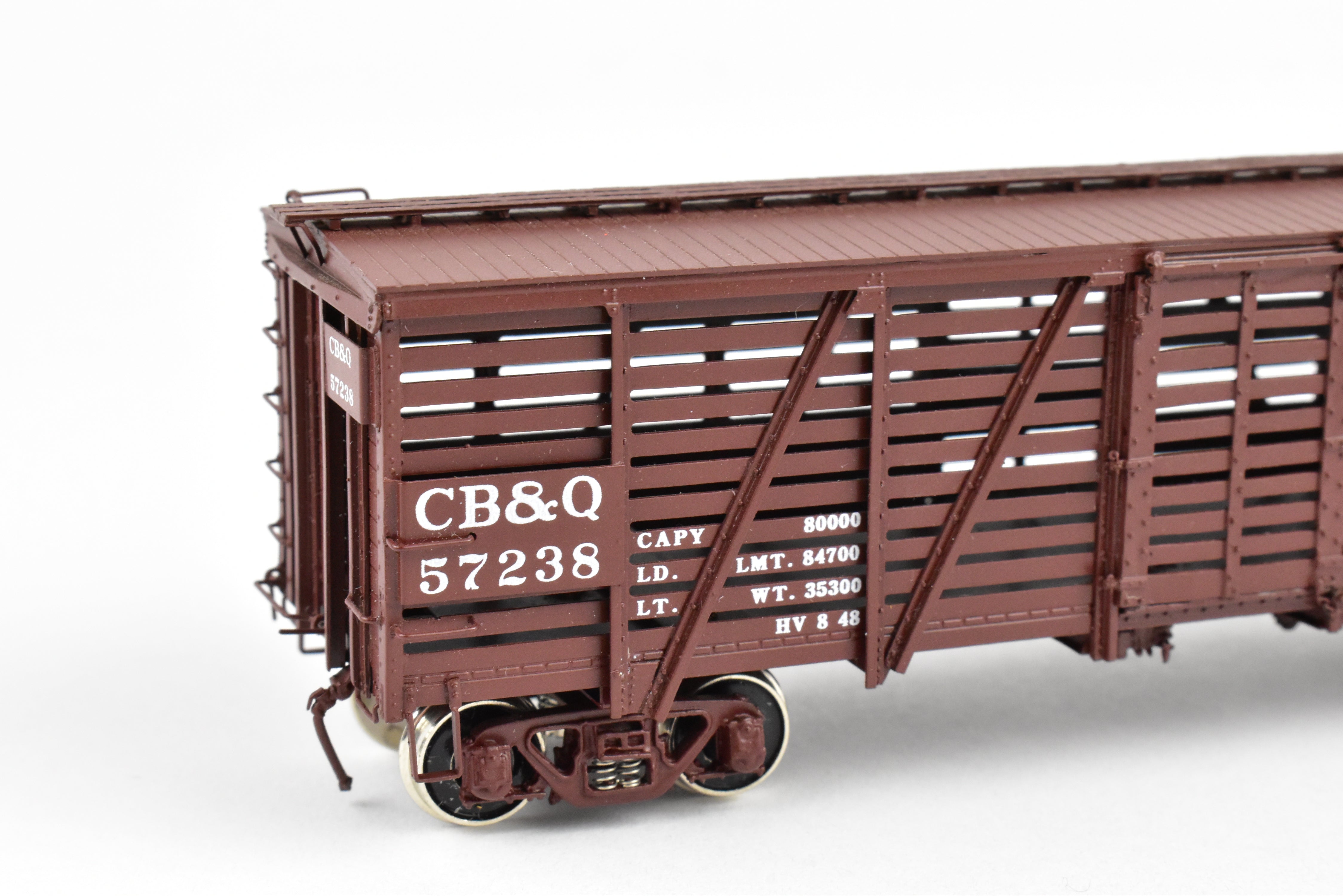 HO Brass CIL Challenger Imports CB&Q Burlington Route SM - 16 36' Stock Car #57238