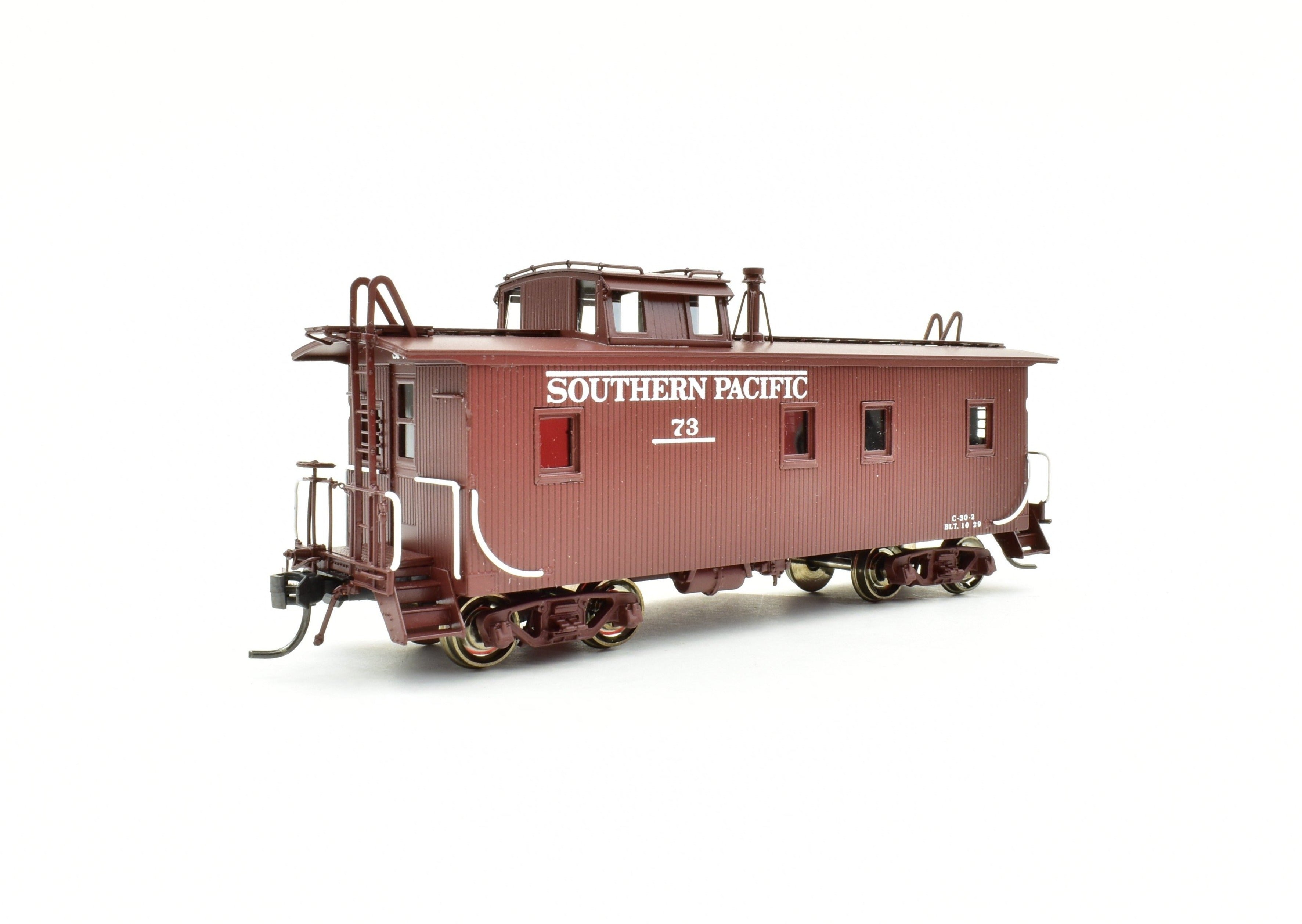 HO Brass Precision Scale Co. Southern Pacific C-30-2 Wood Cupola Caboose with Spare Parts
