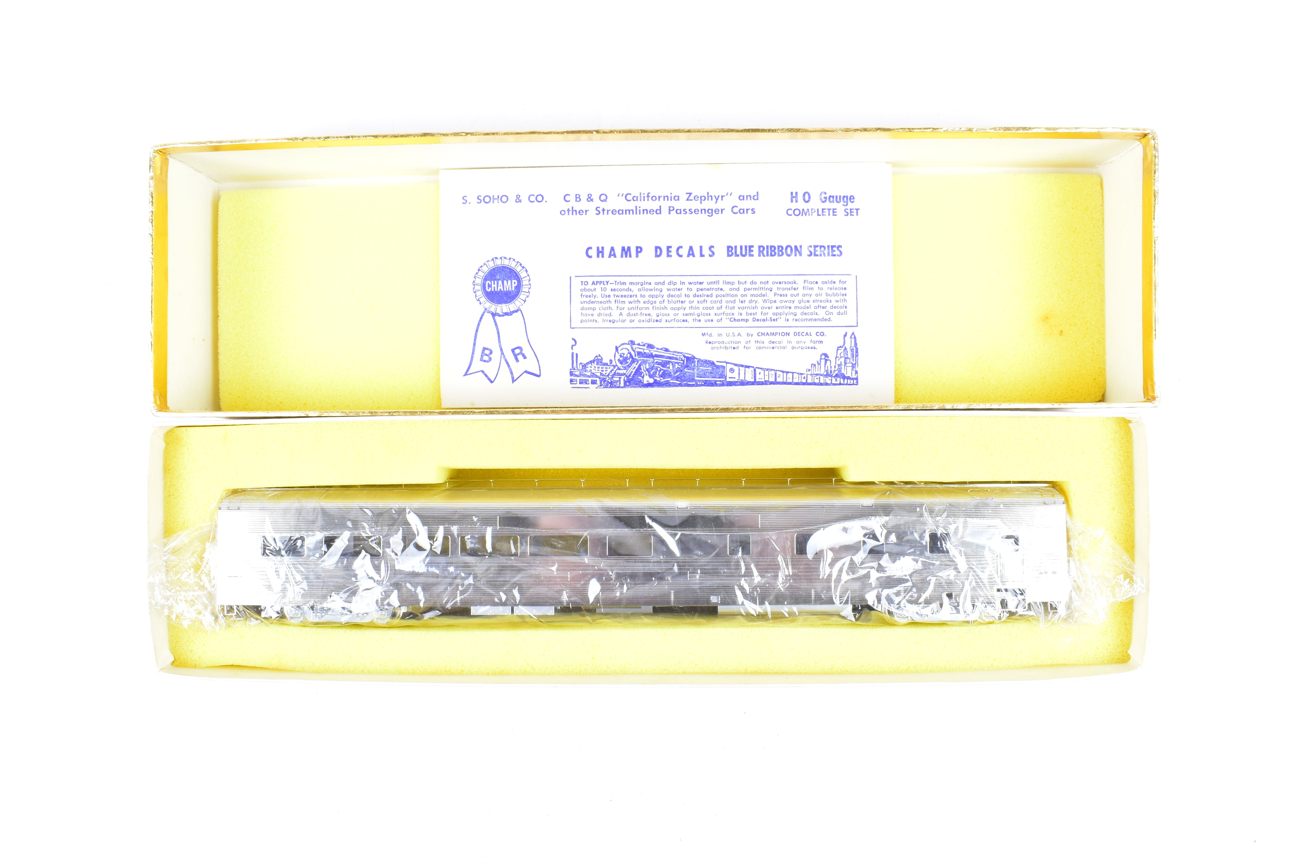 HO Scale Brass Model of Oriental Limited CB&Q/D&RGW/WP California Zephyr Diner for Model Trains