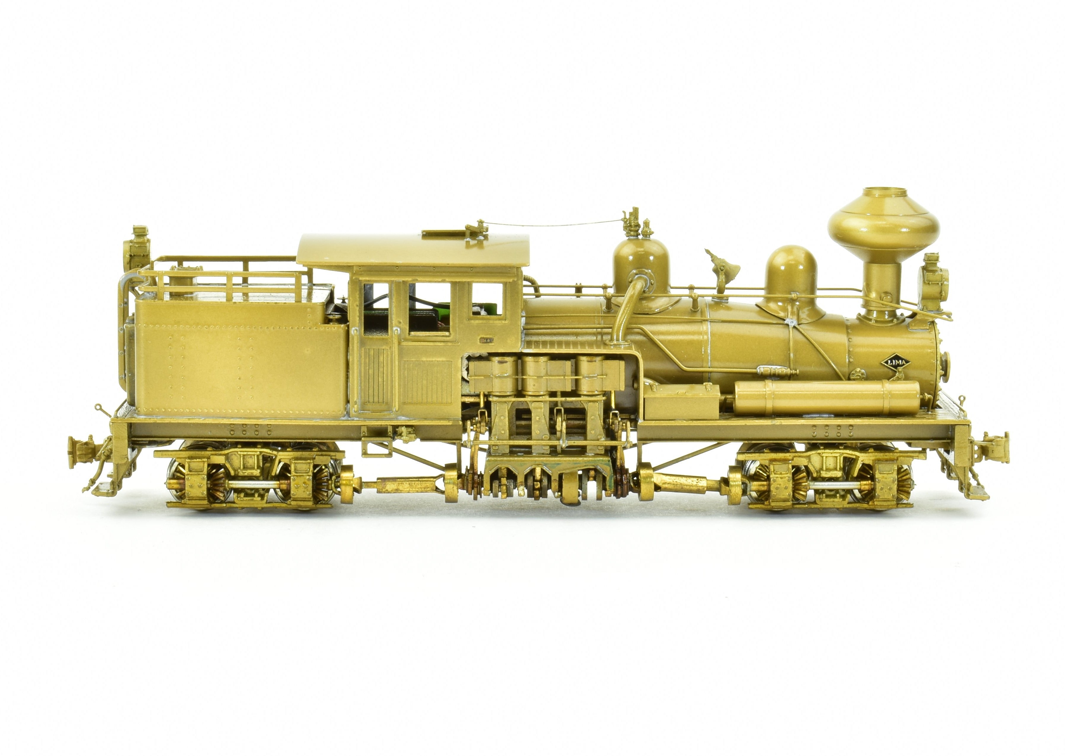 HO Scale Brass PFM - United 2-Truck Shay Geared Locomotive Model for Michigan II's Diverse Logging Roads