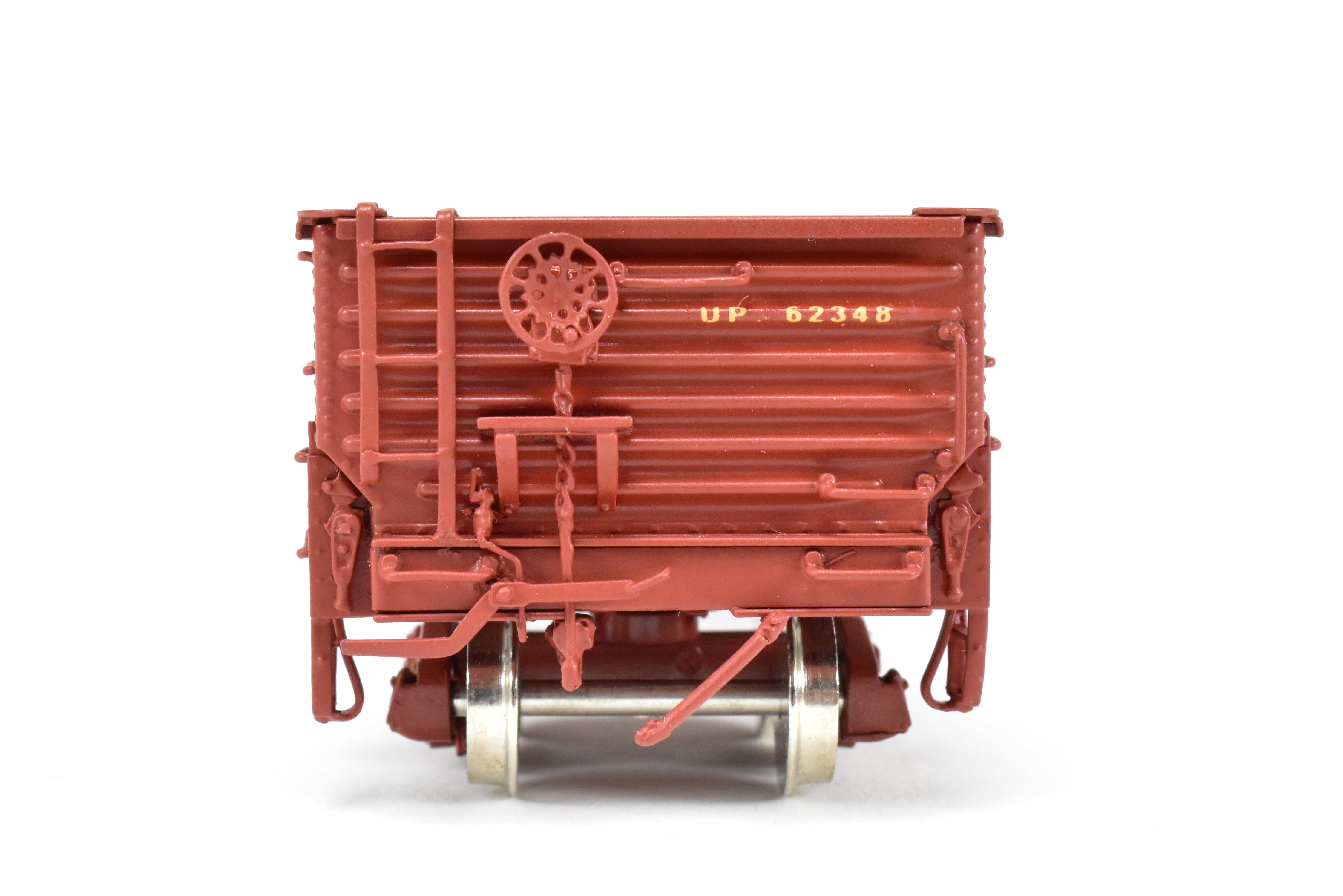HO Scale Brass Challenger Imports Union Pacific Class G50 - 7 Drop Bottom Gondola Model, Version 2 with Rivet Side Sheets, Factory - Painted and Numbered FP #62348