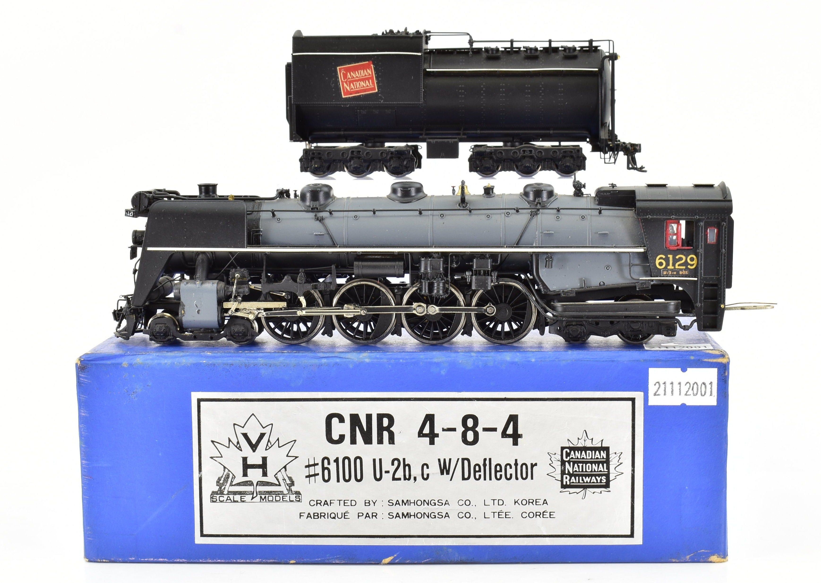 HO Scale Brass Van Hobbies CNR U-2b,c 4-8-4 Pro-Painted Locomotive #6129