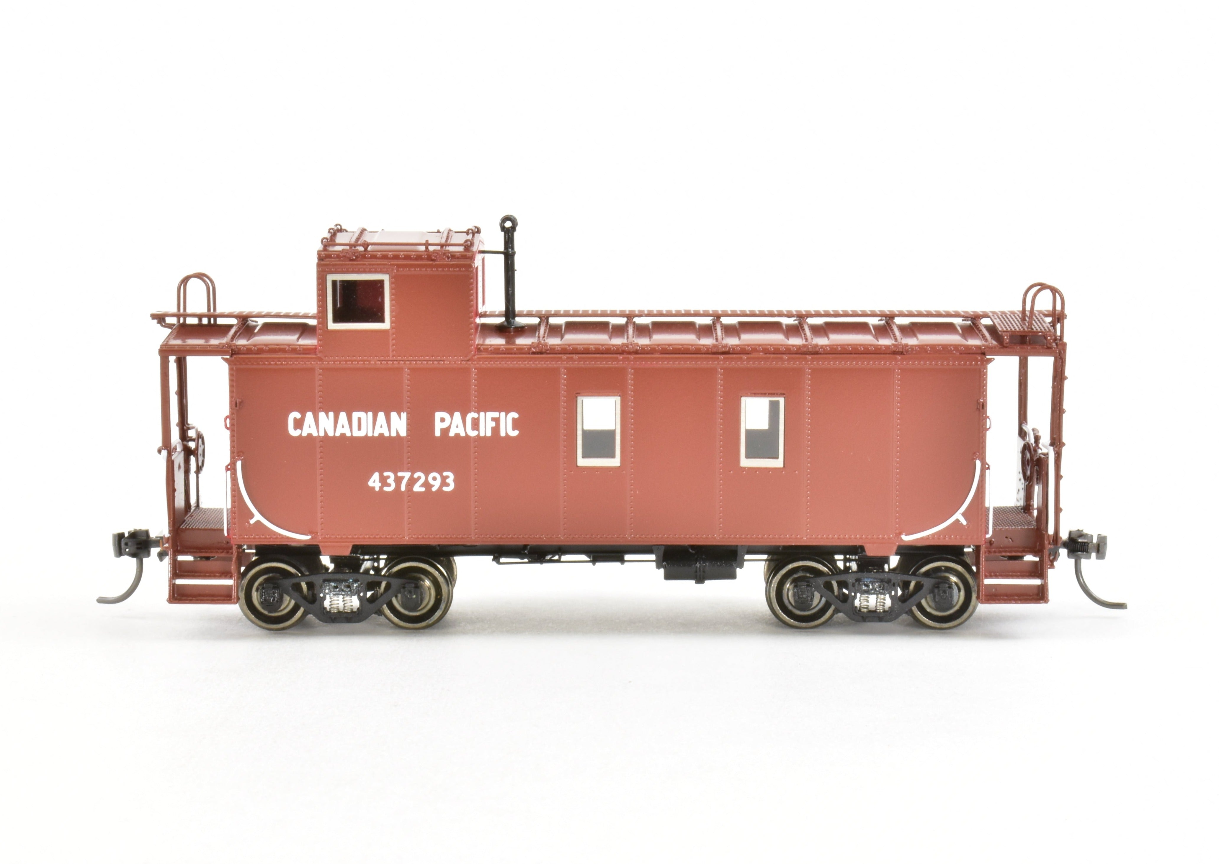 HO Scale Brass CPR Canadian Pacific Steel Caboose OMI #437293 Factory Painted