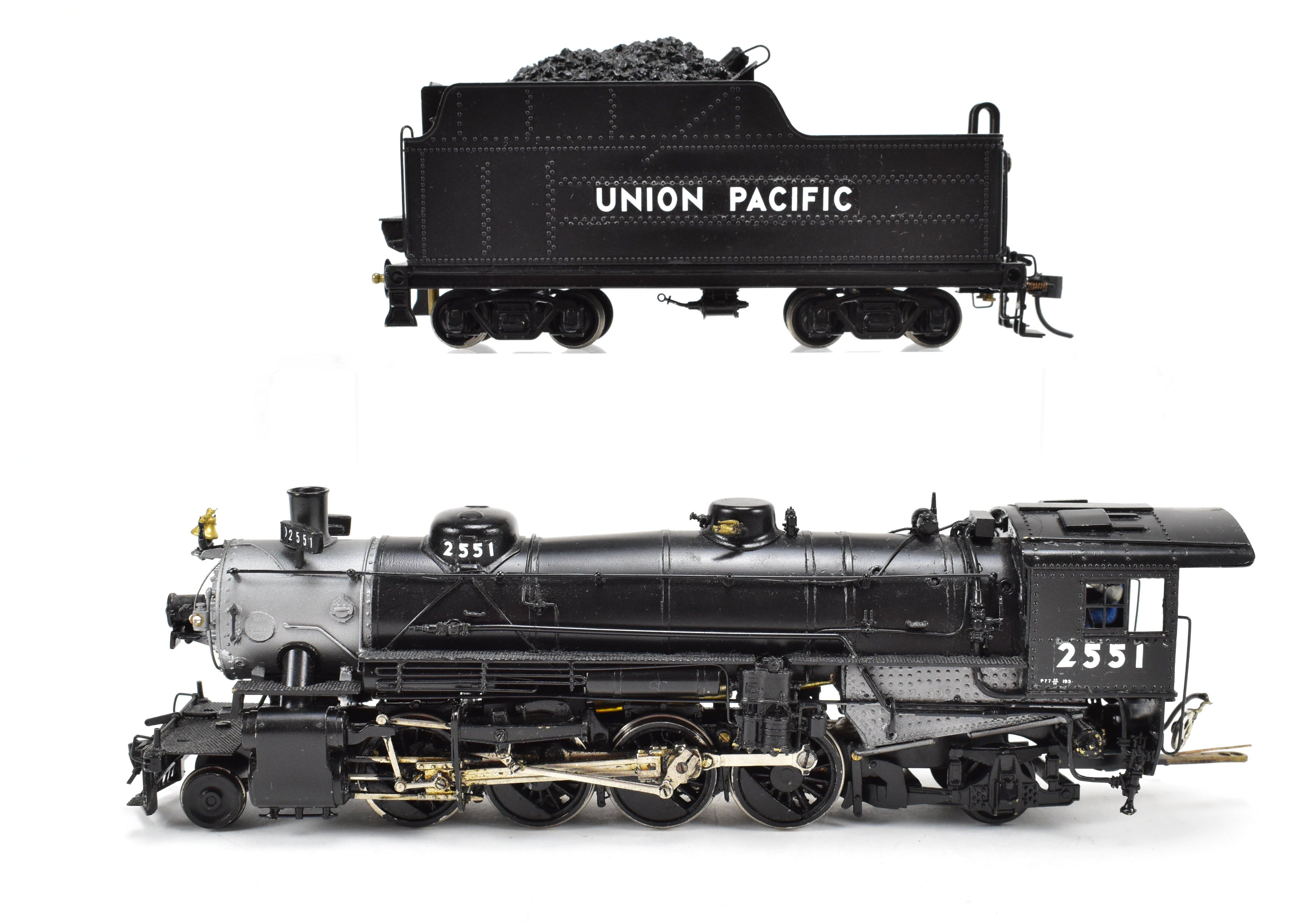 HO Scale Brass PFM - United Union Pacific USRA 2-8-2 #2551 with Can Motor Upgrade