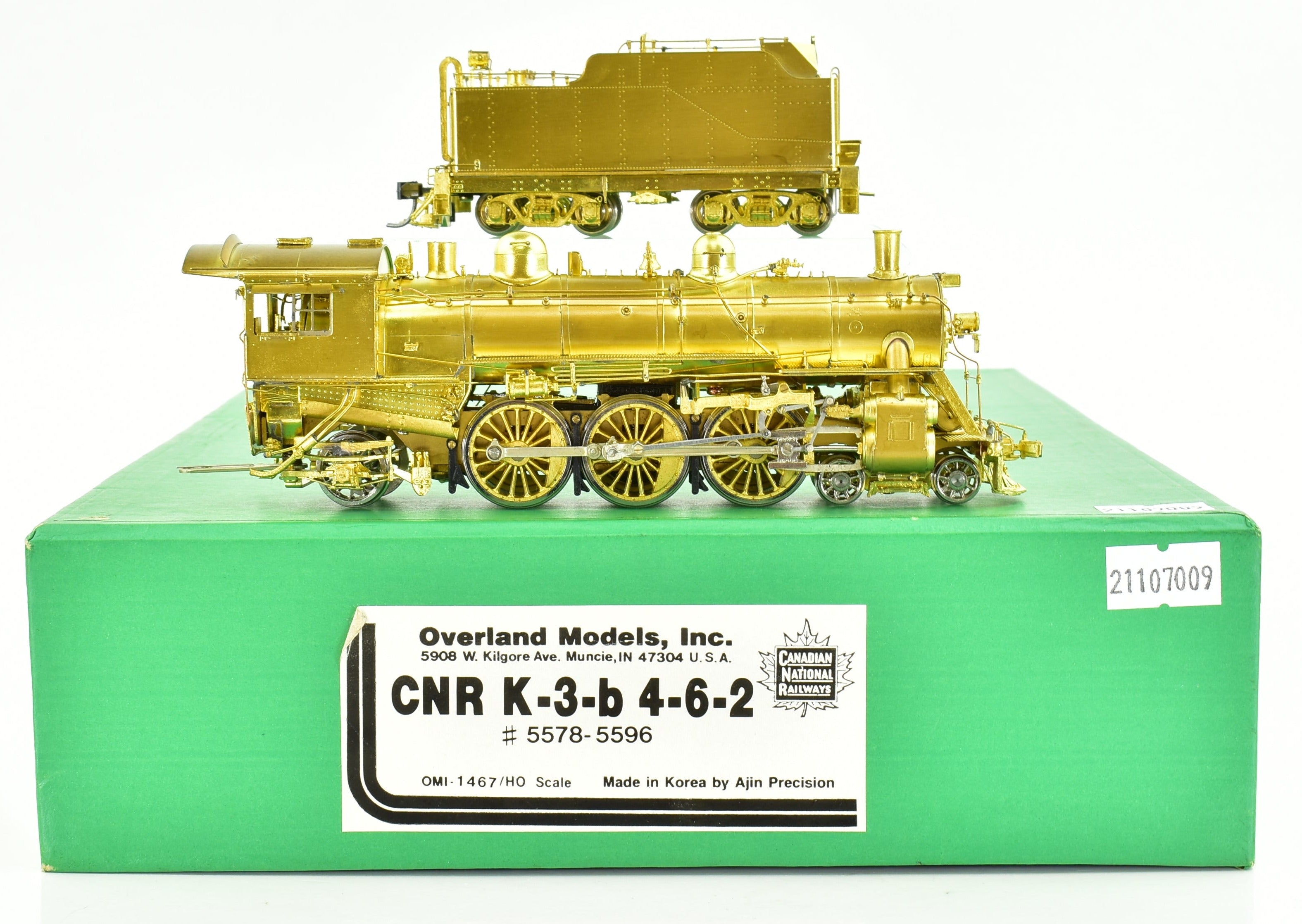 HO Scale Brass CNR K-3-b 4-6-2 Locomotive Models #5578 - 5596 by Overland