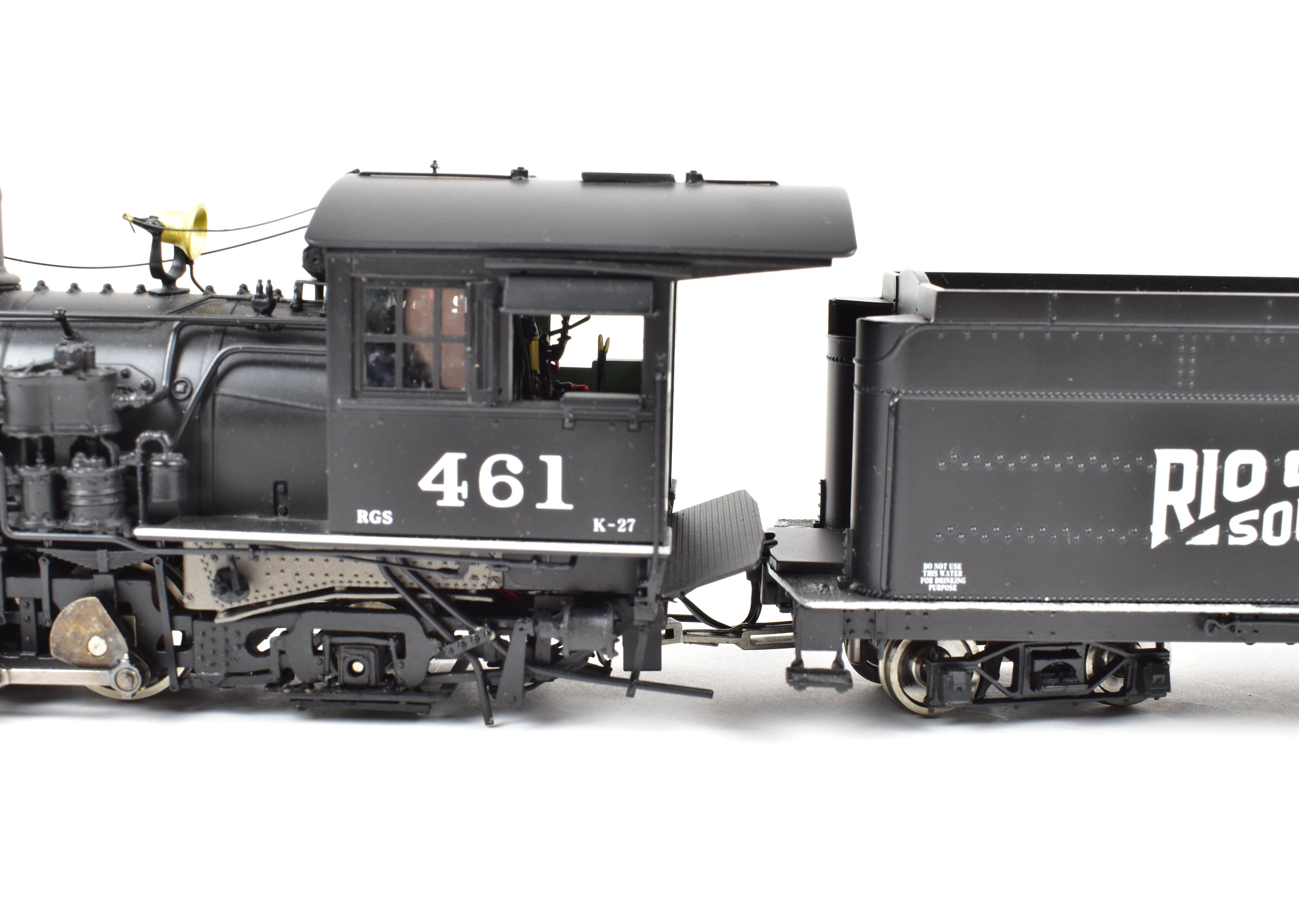 On30 Hybrid Brass MMI Rio Grande Southern K - 27 2 - 8 - 2 Locomotive #461
