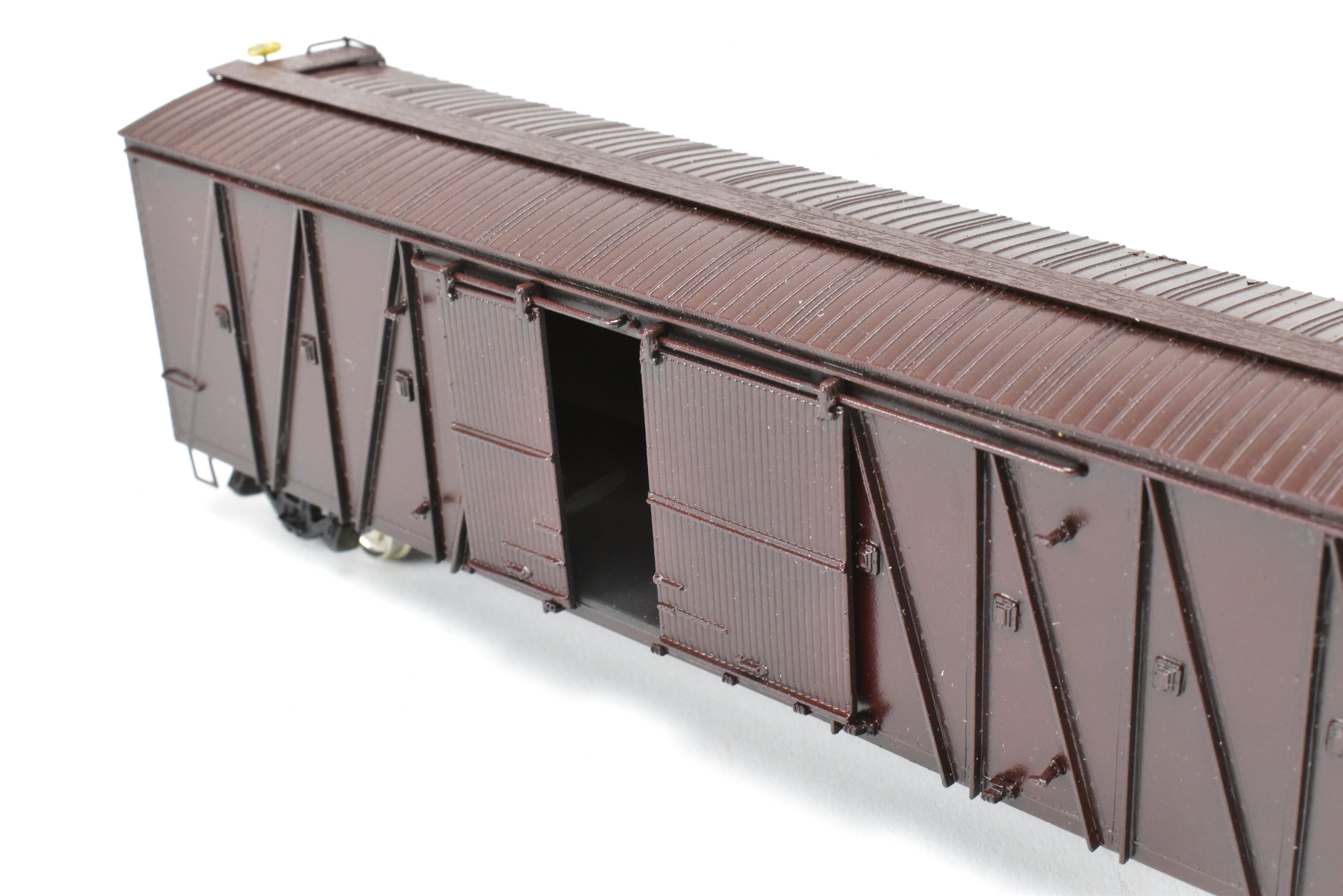 HO Brass OMI UP Union Pacific 50' Auto Boxcar, Custom Red, No Lettering