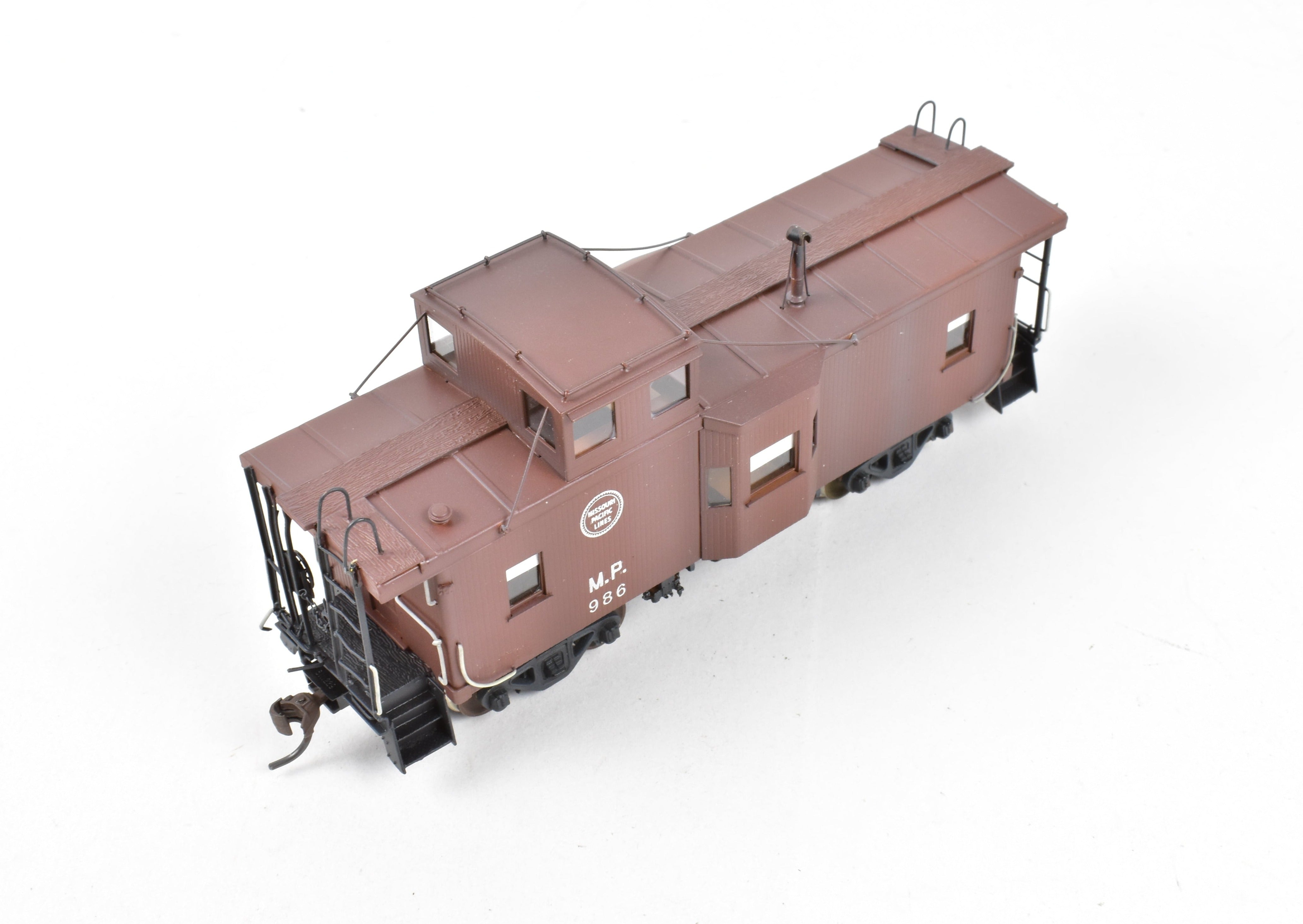 HO Scale Brass Missouri Pacific Cupola & Bay Window Caboose CP No. 986 by Overland Models, Inc. (OMI)