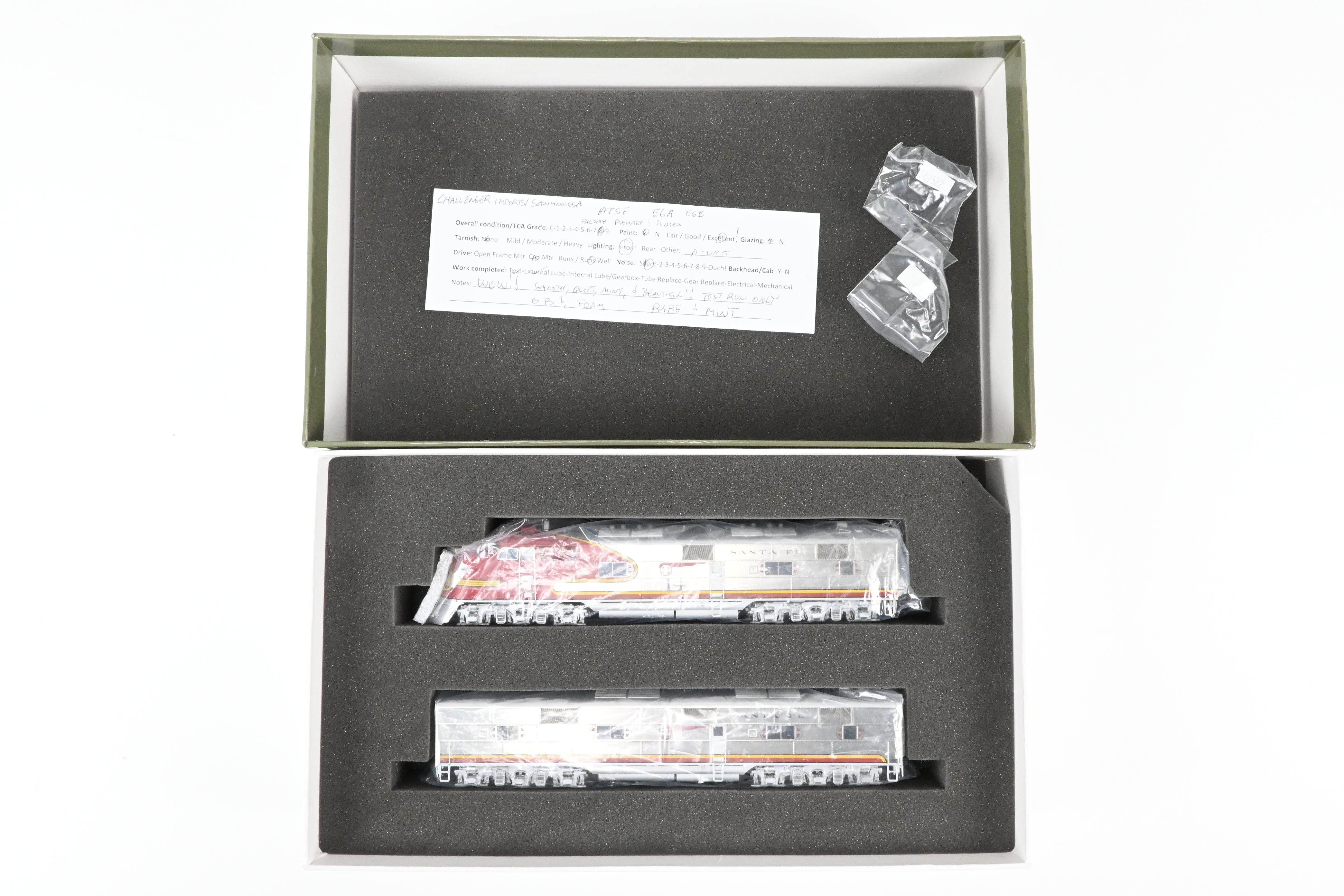 HO Scale Brass Conventional Cylinder - Challenger Imports ATSF - Santa Fe EMD E6 A/B Set with Plating and Painting, No. 14