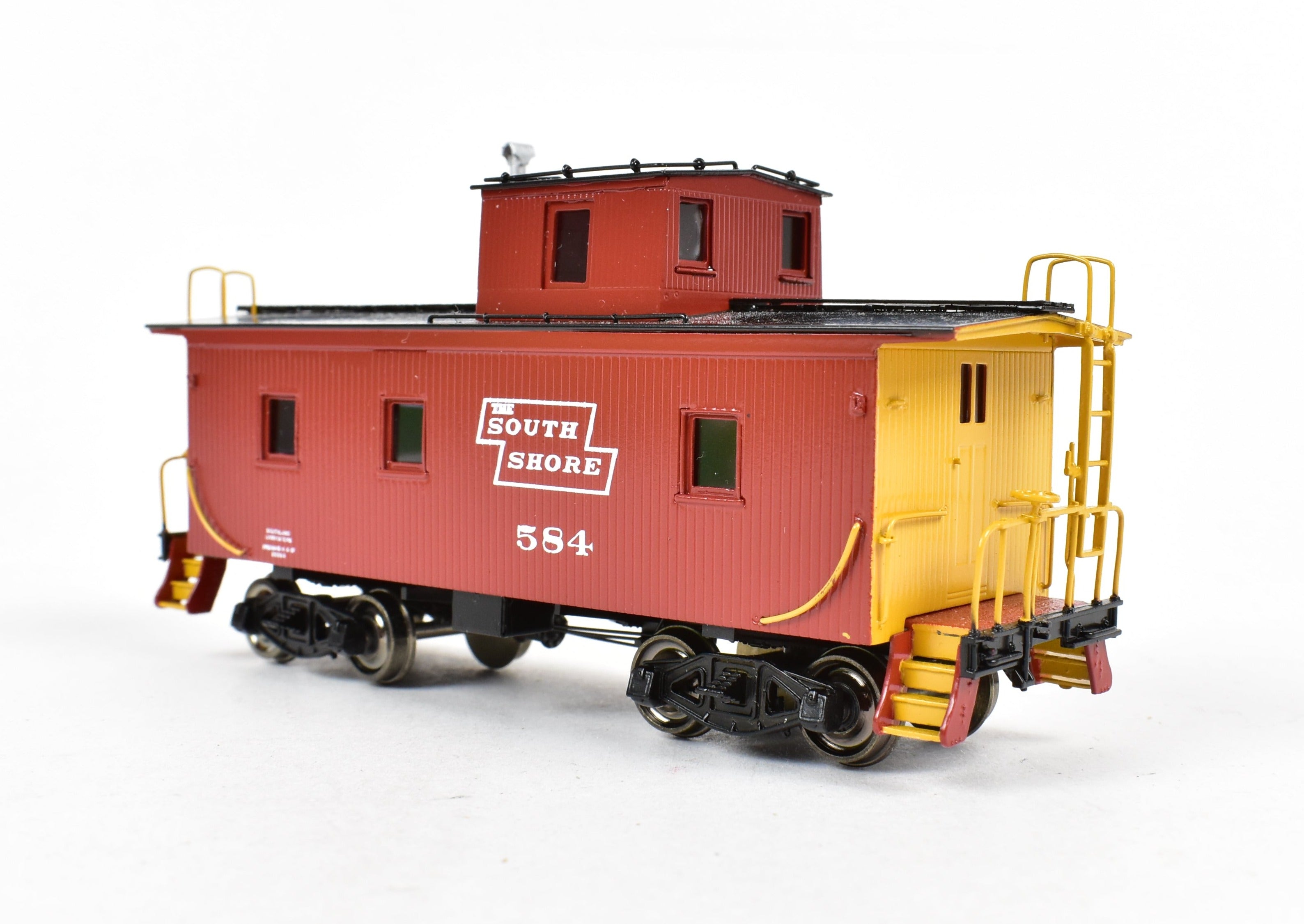 HO Scale Brass Duluth South Shore & Atlantic Shorty Wood Sheath Caboose FP No. 584 Model by Overland Models, Inc. (OMI)