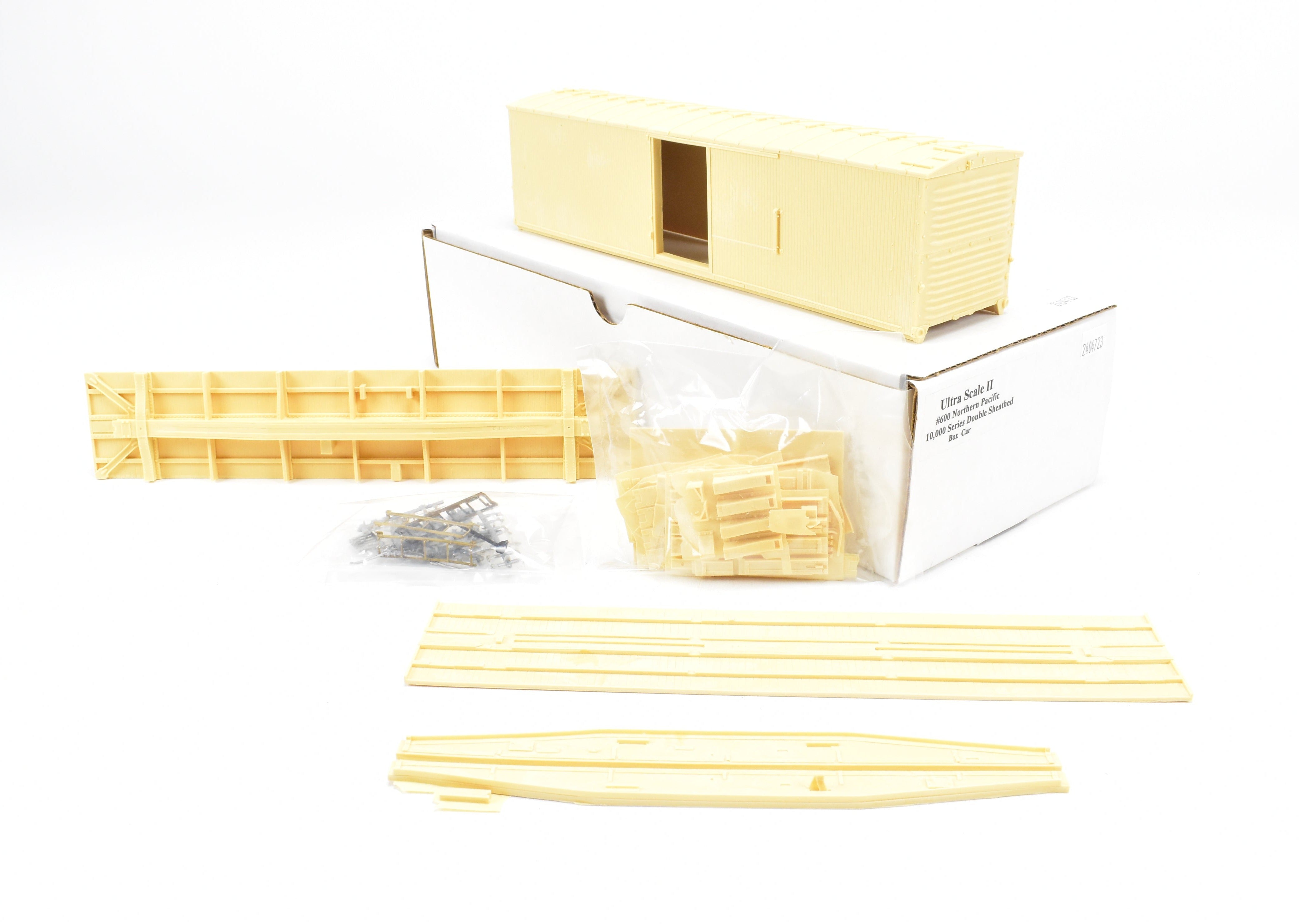 O Scale Resin Model Kit - Chooch Ultra Scale II Northern Pacific 10000 Series Double Sheathed Box Car Model Building Kit