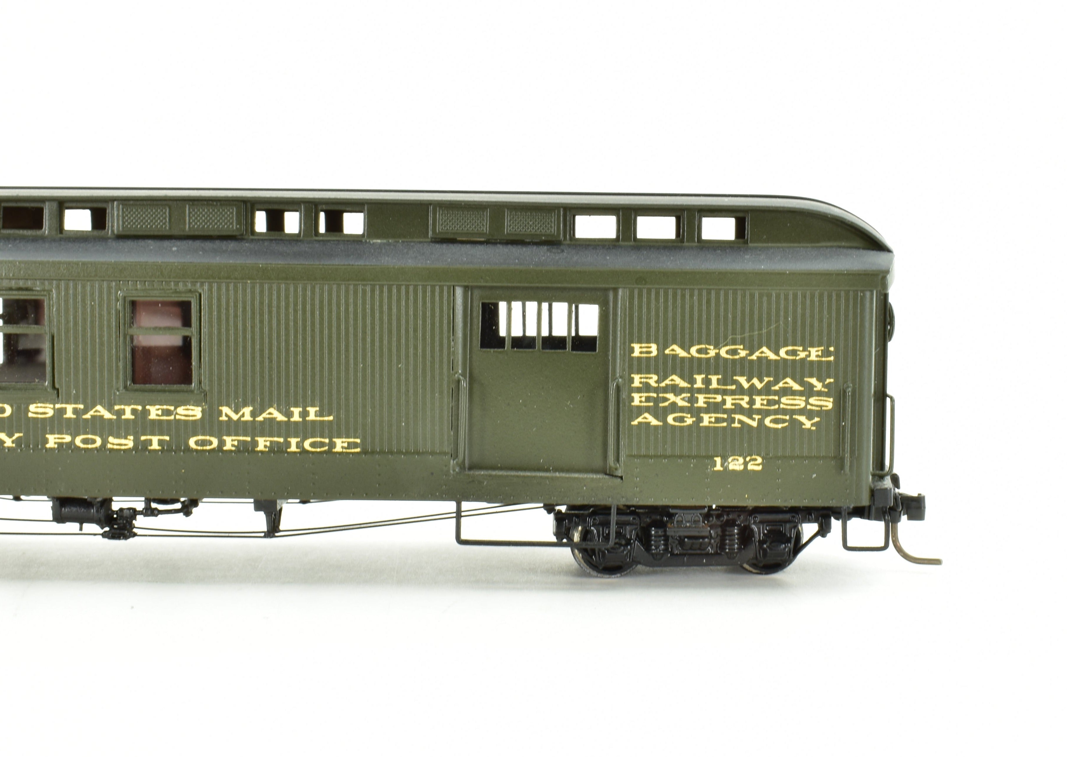 HOn3 Scale Custom-Painted Brass D&RGW - Denver & Rio Grande Western RPO Car by NJ Custom Brass, No Original Box