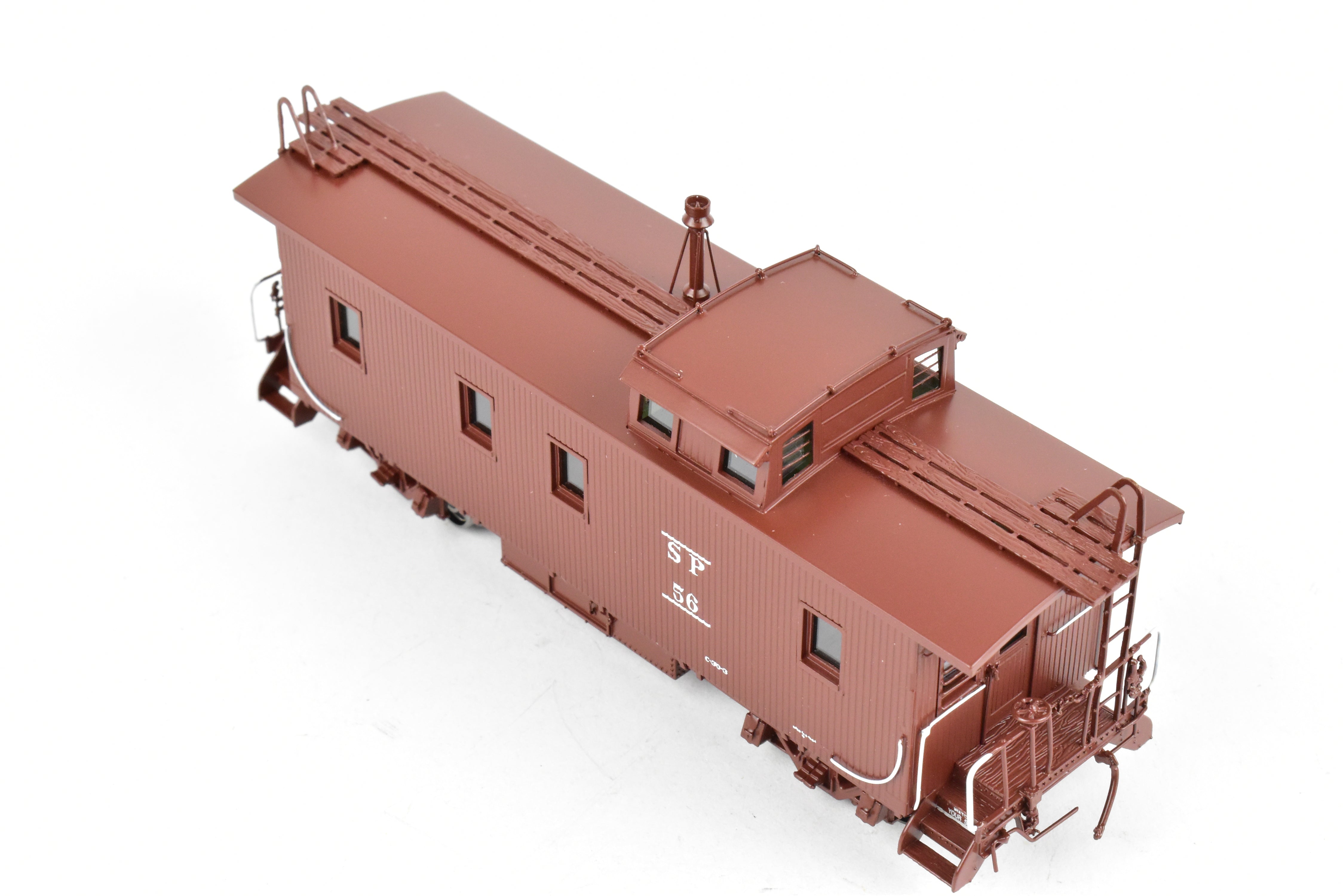 HO Scale Brass CIL - Challenger Imports Southern Pacific Wood Side Caboose Model with Slant Side Cupola, Class C - 30 - 3, Freight Car No. 56