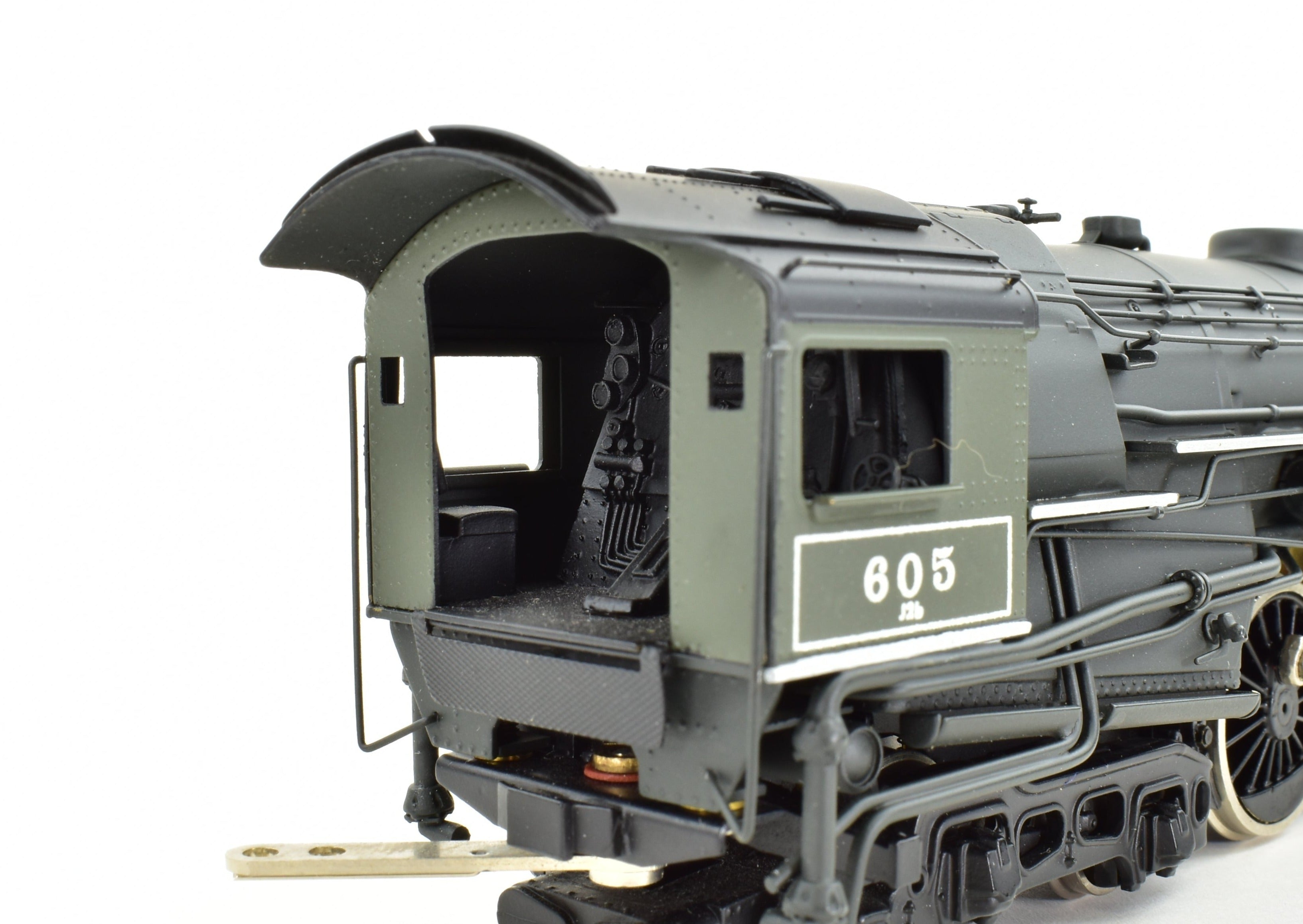 HO Scale Brass Key Imports Boston & Albany J - 2b 4 - 6 - 4 Hudson No. 605 Round Dome FP
