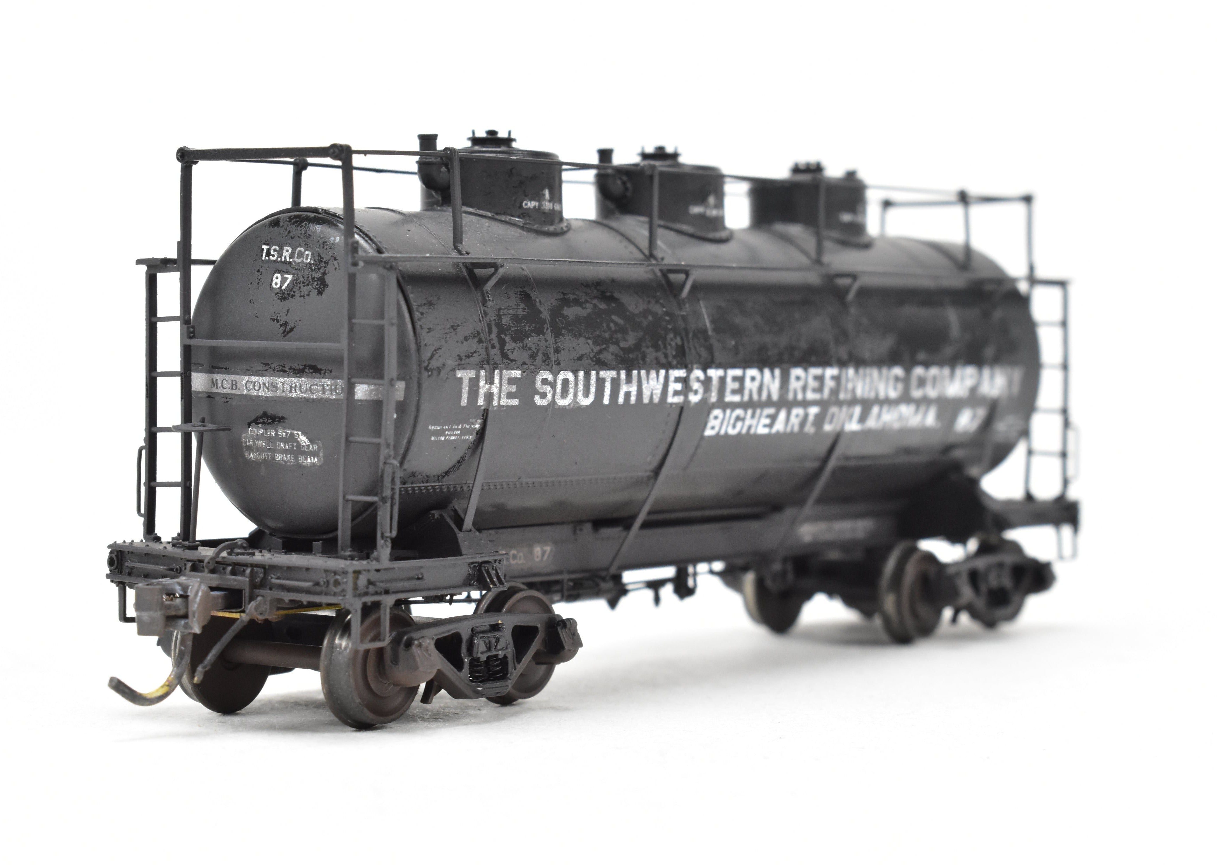 HO Scale Brass W&R - W&R Enterprises Various Roads AC&F 10,000 Gallon 3-Dome Tank Car with High Walkway for Model Railroad Collection