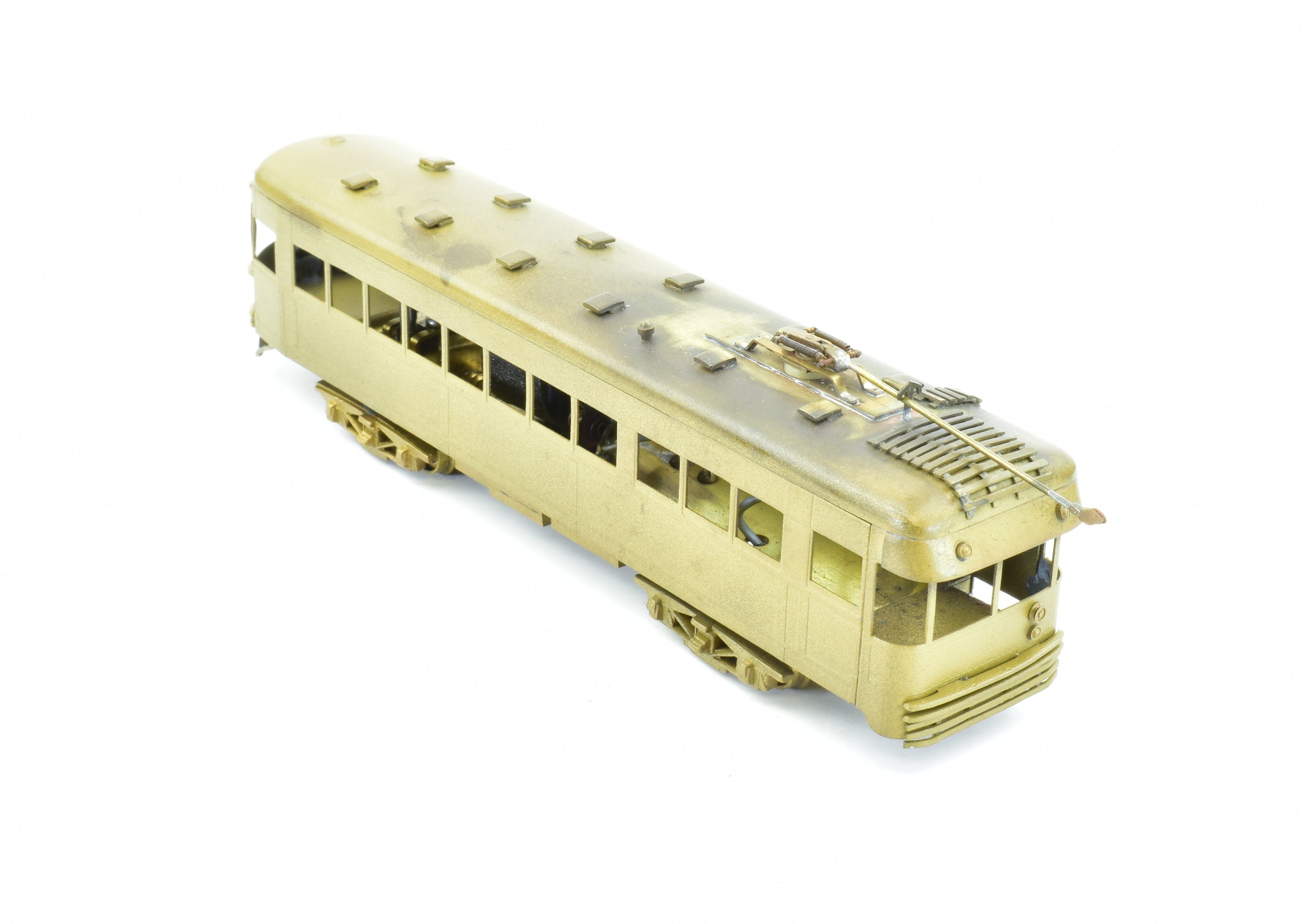 Collectible HO Scale Brass Hallmark Models Cincinnati & Lake Erie (C&LE) Trolley Car - The Red Devil