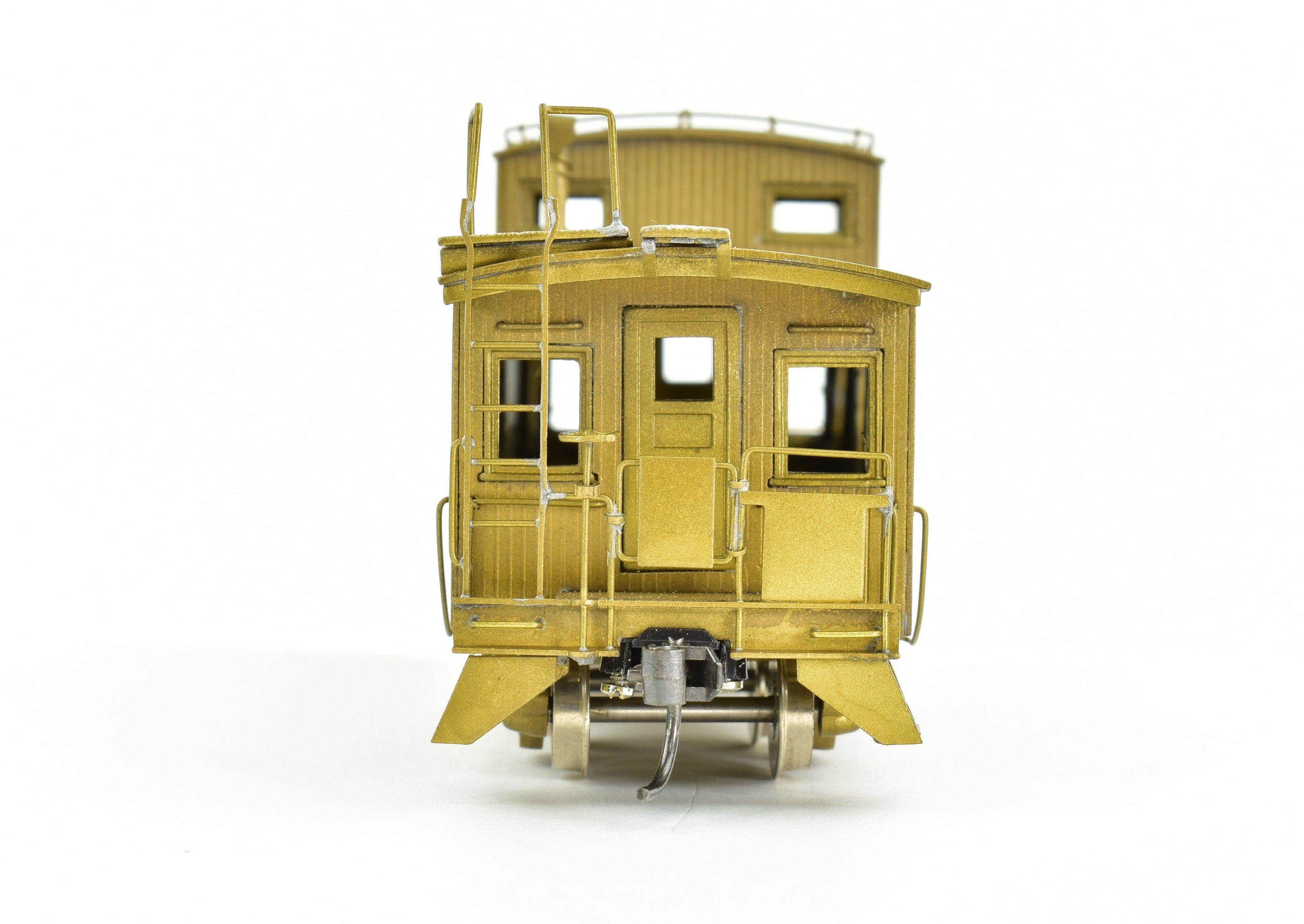 HO Scale Brass Model Railroad Caboose by OMI - Overland Models, Inc. Representing Great Northern's 30 - Foot Wood - Sided Design