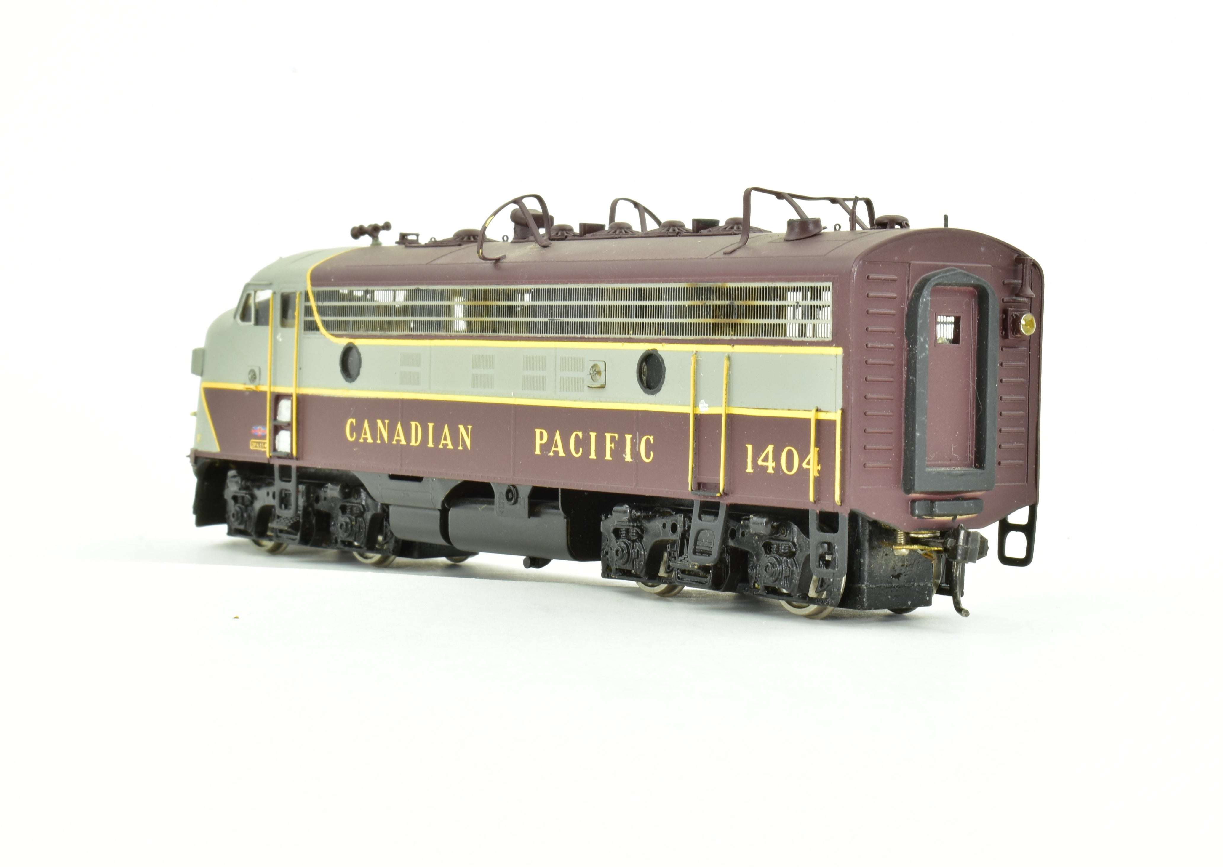 HO Scale Brass Canadian Pacific Railway EMD F9A Standard Version Custom Painted and Detailed Model Train - Oriental Limited