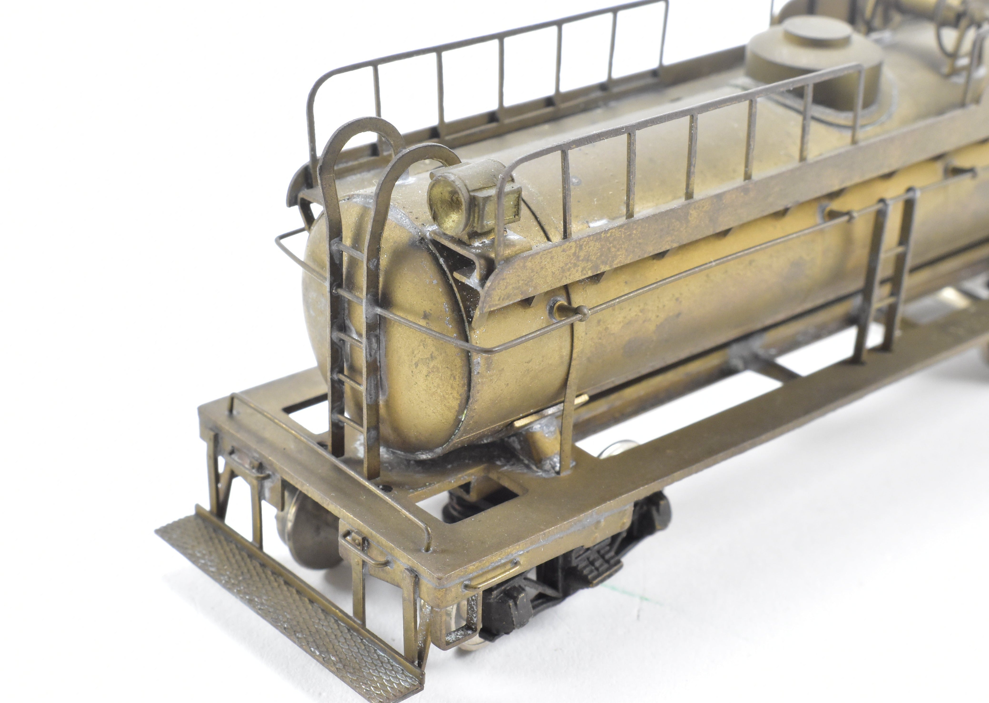 HO Brass Northwest Short Line Logging Tank Car/Aux Tender, No Box, Good Condition