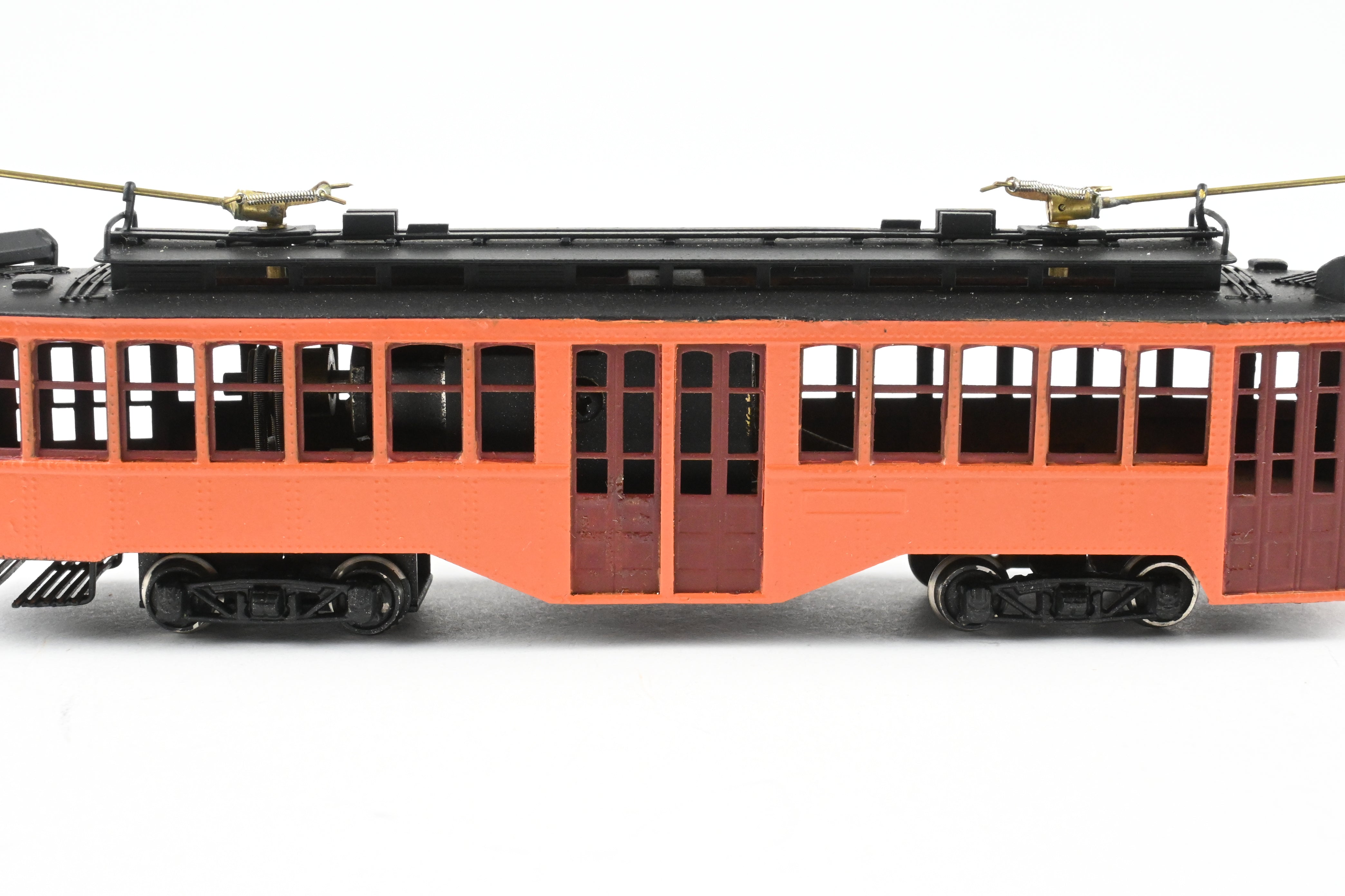 HO Scale Brass Fairfield Models Pittsburgh Railway Co. Double End Jones Trolley CP Unlettered - A Collectible Model Train