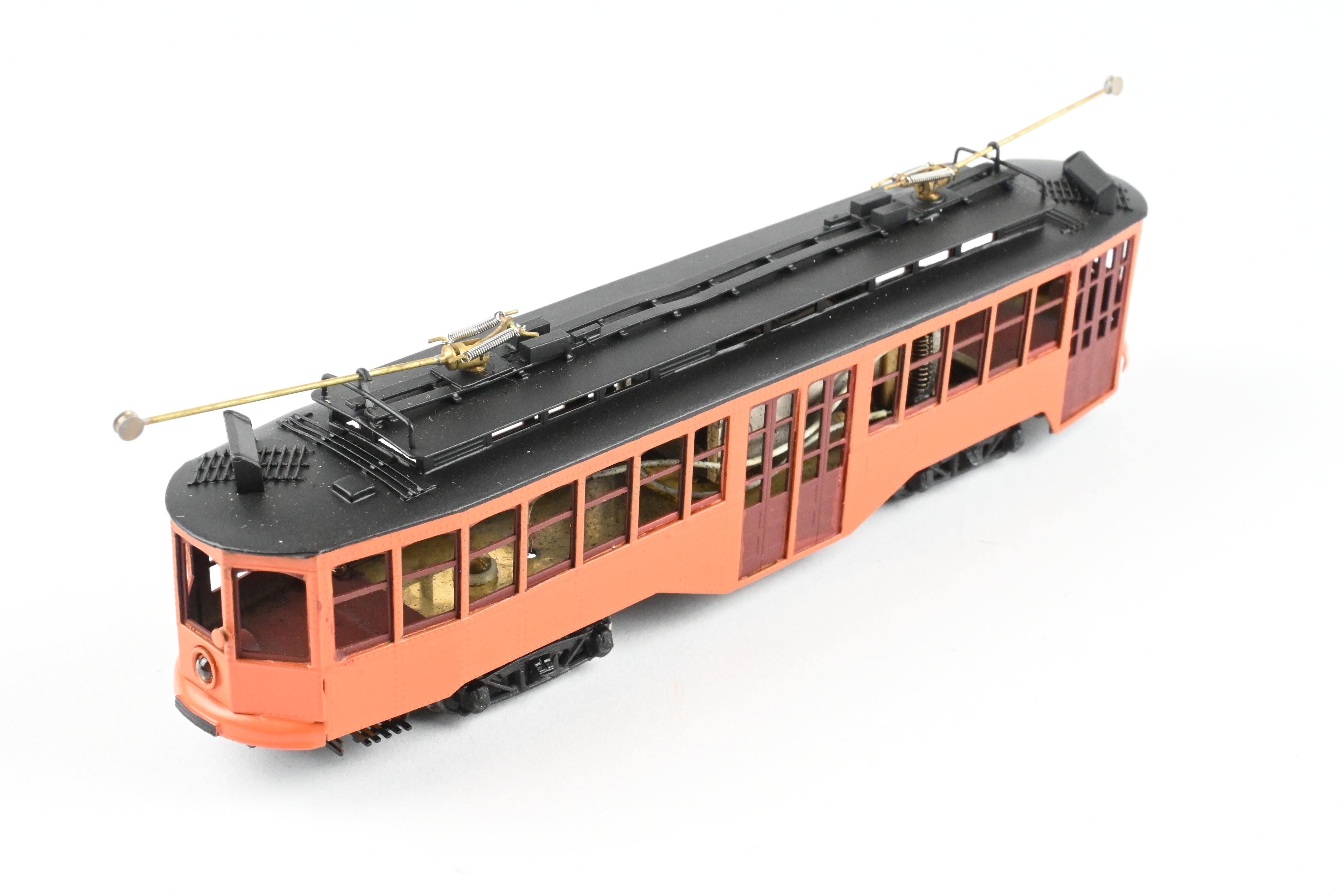 HO Scale Brass Fairfield Pittsburgh Railway Co. Unlettered Double End Trolley
