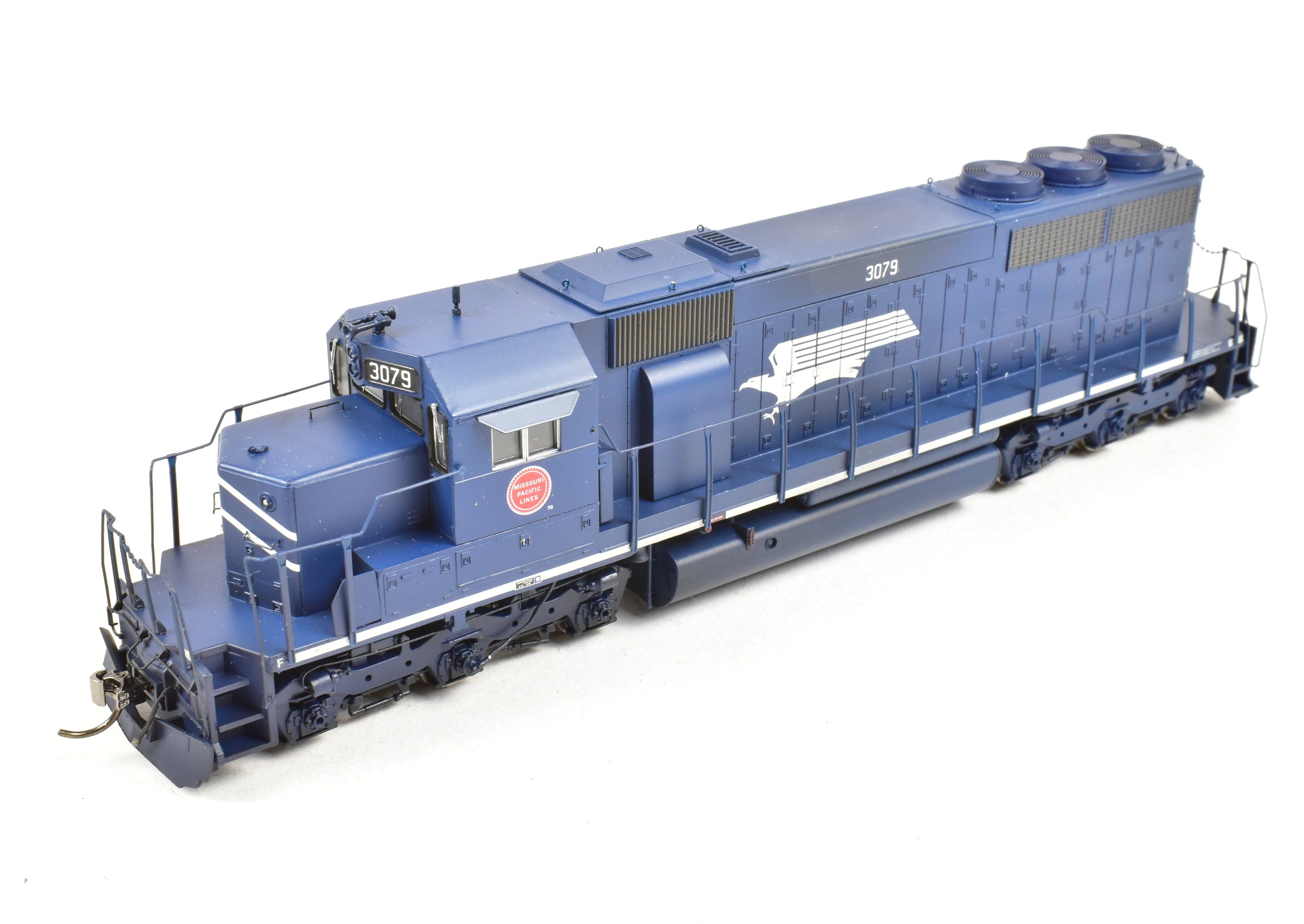 HO Scale Model Train - Athearn MP Missouri Pacific EMD SD40 #733 Weathered Locomotive with DCC Decoder