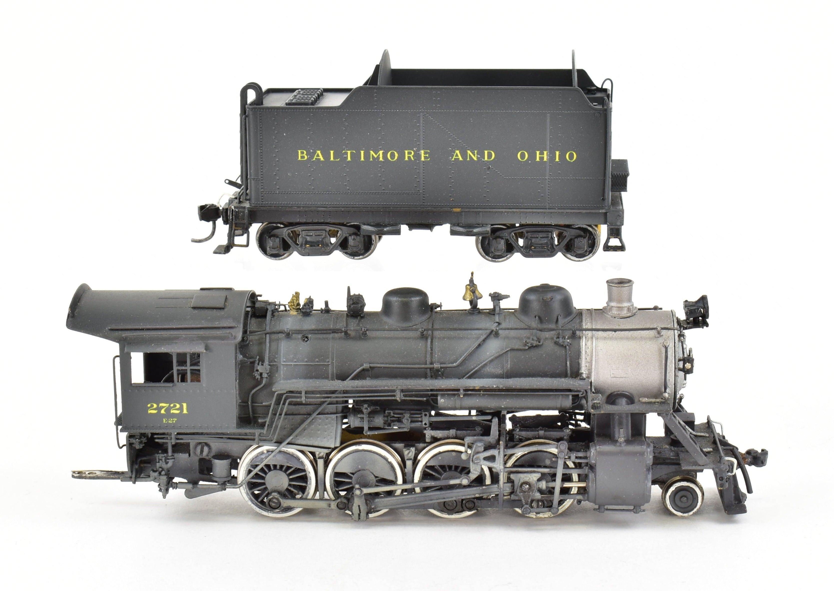 HO Brass PFM - United B&O Baltimore & Ohio E-27ca 2-8-0 Custom Painted Can Motor Model