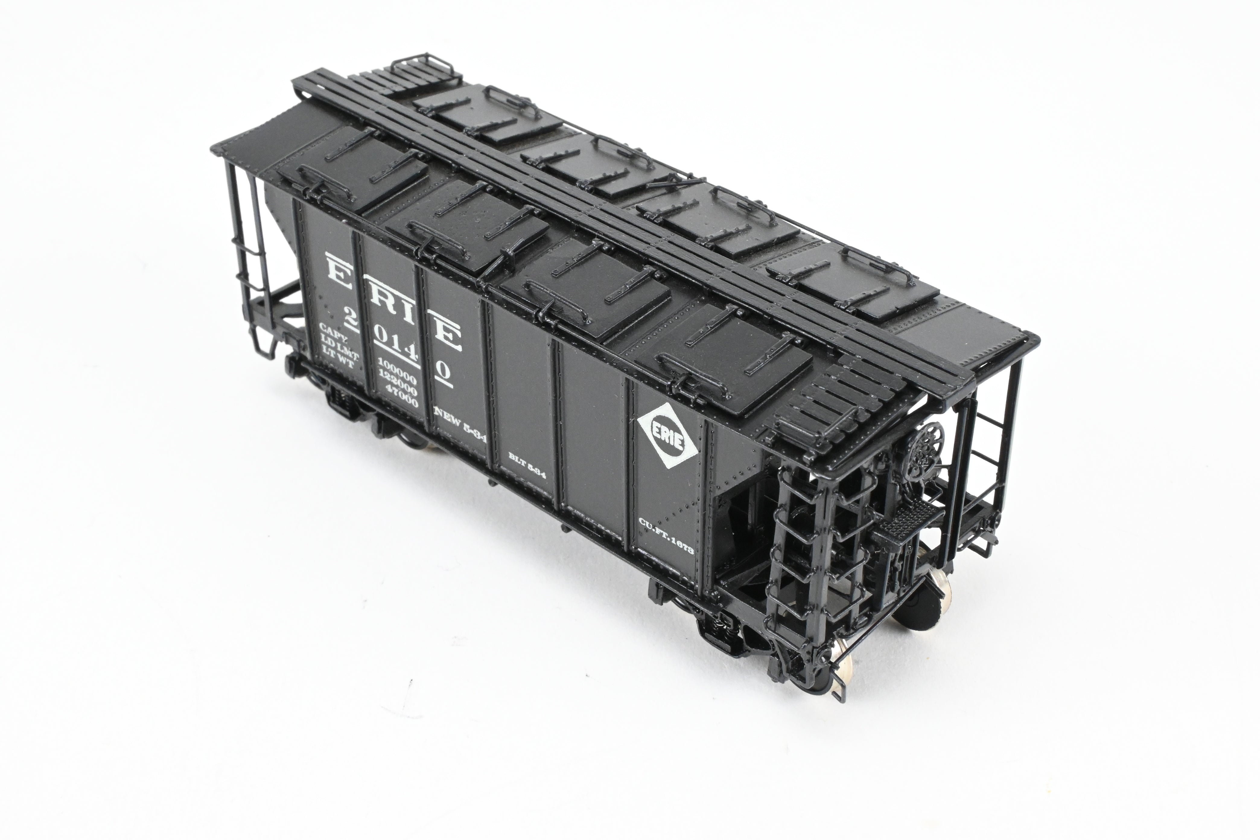 HO Brass PSC Erie Railroad 50-Ton Custom-Painted Cement Covered Hopper Model