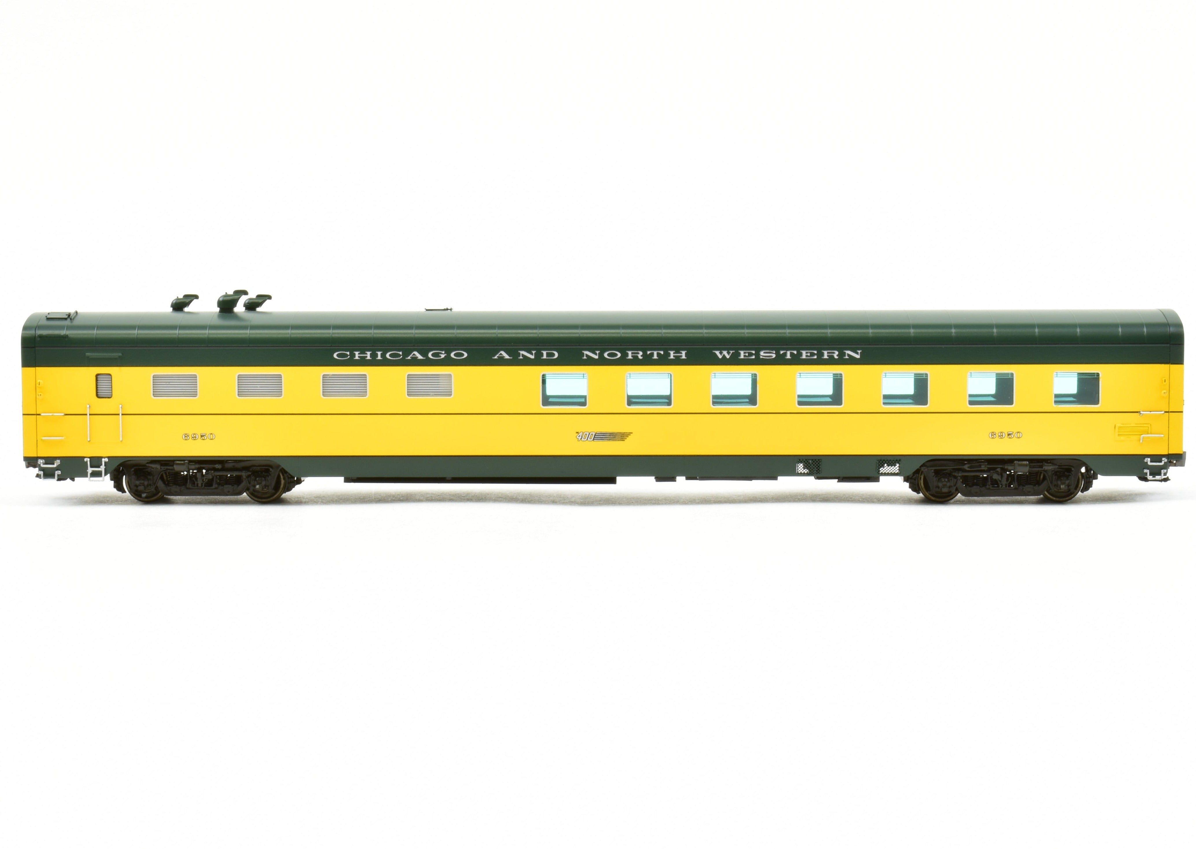 HO Scale Brass C&NW - Chicago and North Western 400 56 - Seat Diner Model FP 6950