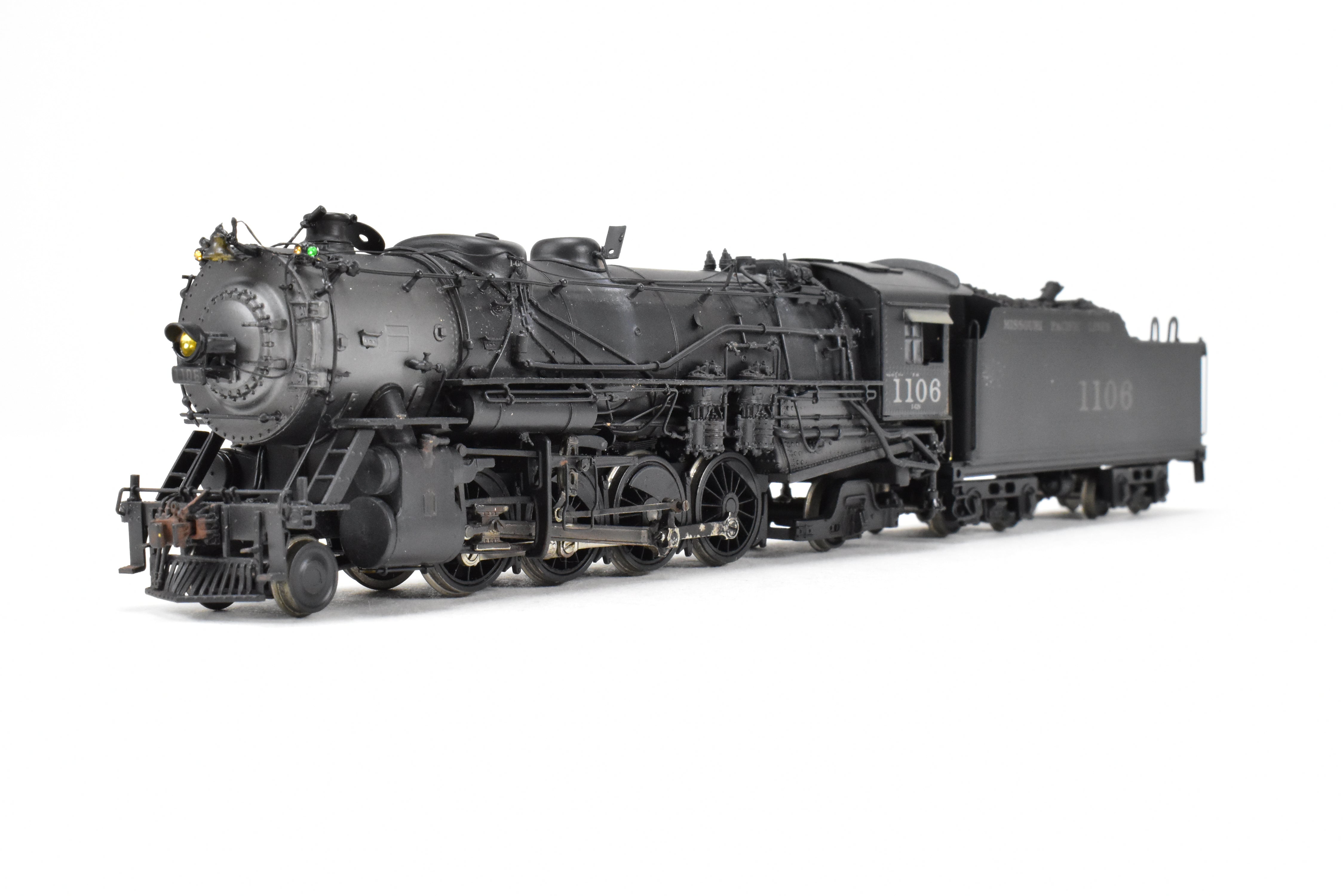 HO Scale Brass Hallmark Models Missouri Pacific Steam Locomotive: 1400 Class 2-8-2 Modified to 1100 Class with Brand - New Tender CP No. 1106