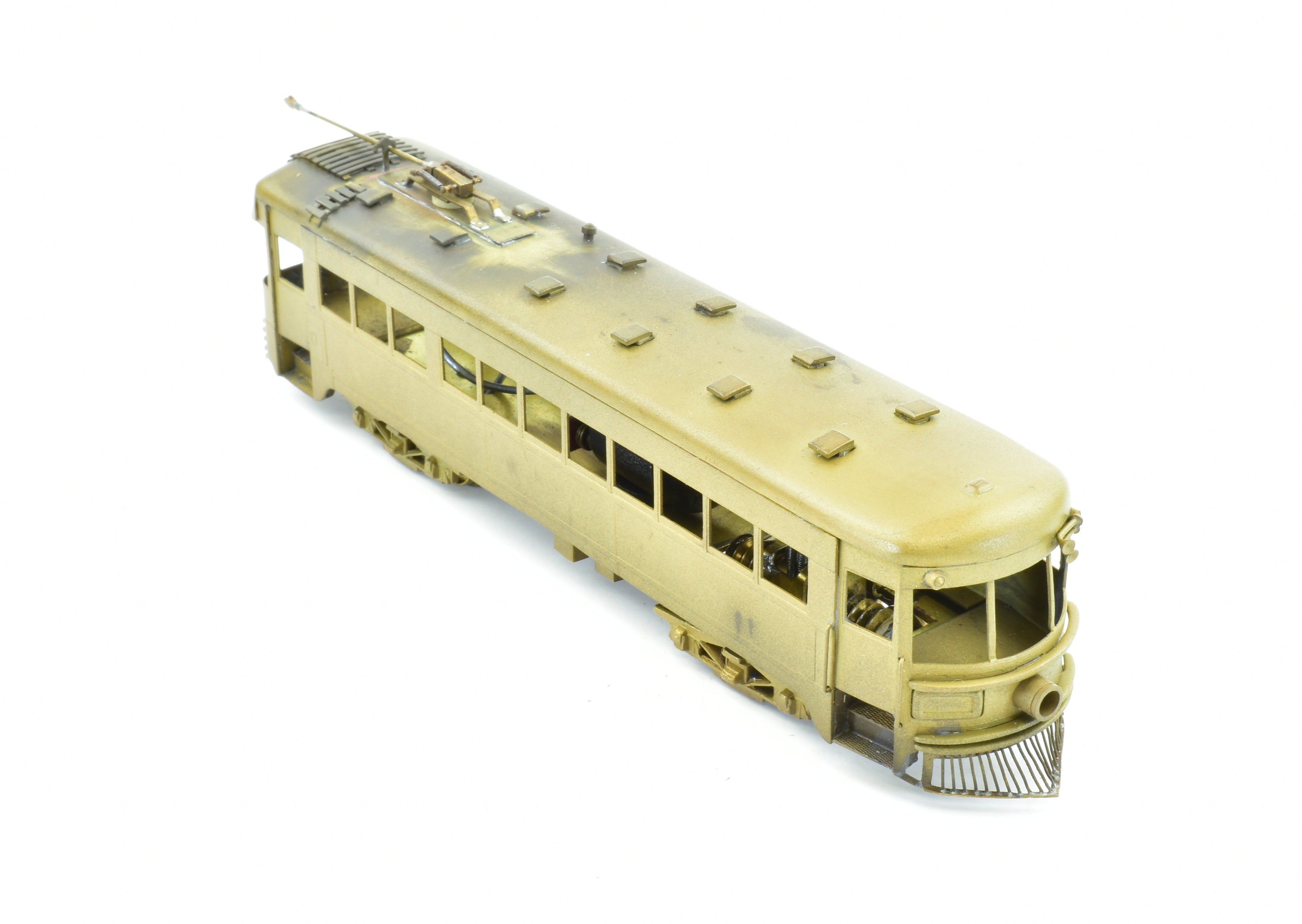 Collectible HO Scale Brass Hallmark Models Cincinnati & Lake Erie (C&LE) Trolley Car - The Red Devil
