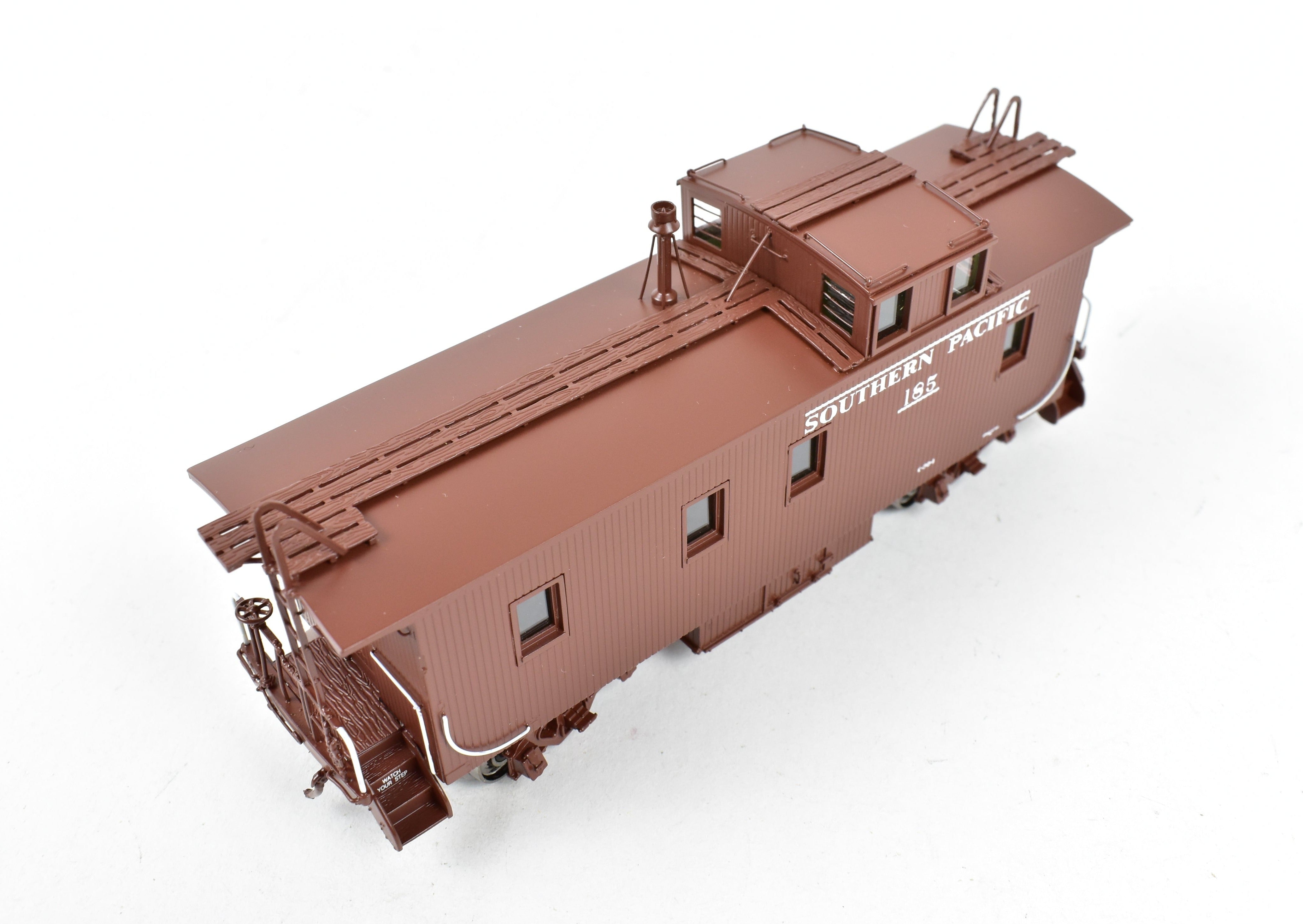 HO Scale Brass CIL Southern Pacific Wood Side Caboose Straight Side Cupola Class C - 30 - 1 Model Train FP No. 185 by Challenger Imports