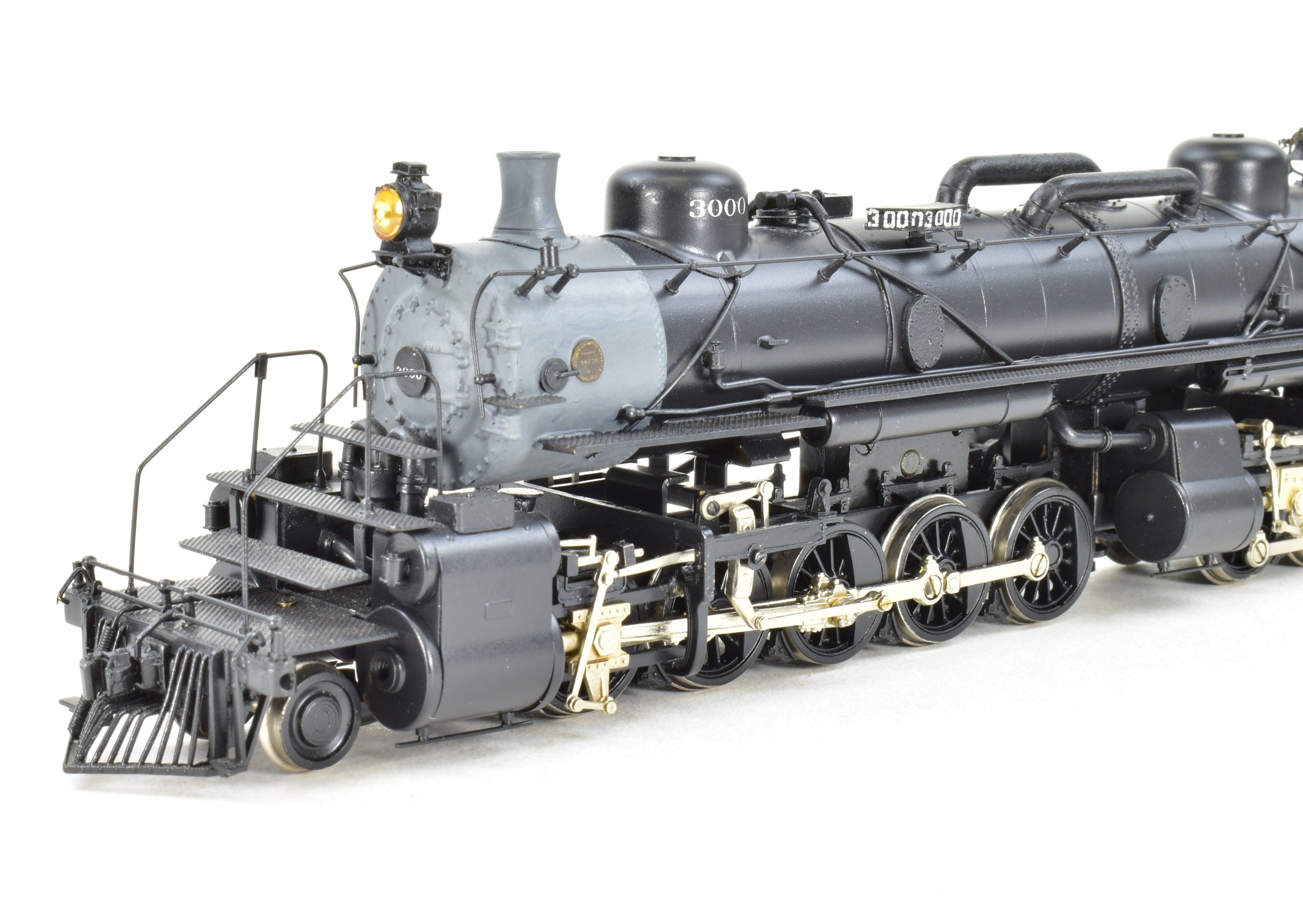 HO Scale Brass Model Train from Westside Model Co. - ATSF Santa Fe 2-10-10-2 Professionally Painted with Run Number 3000