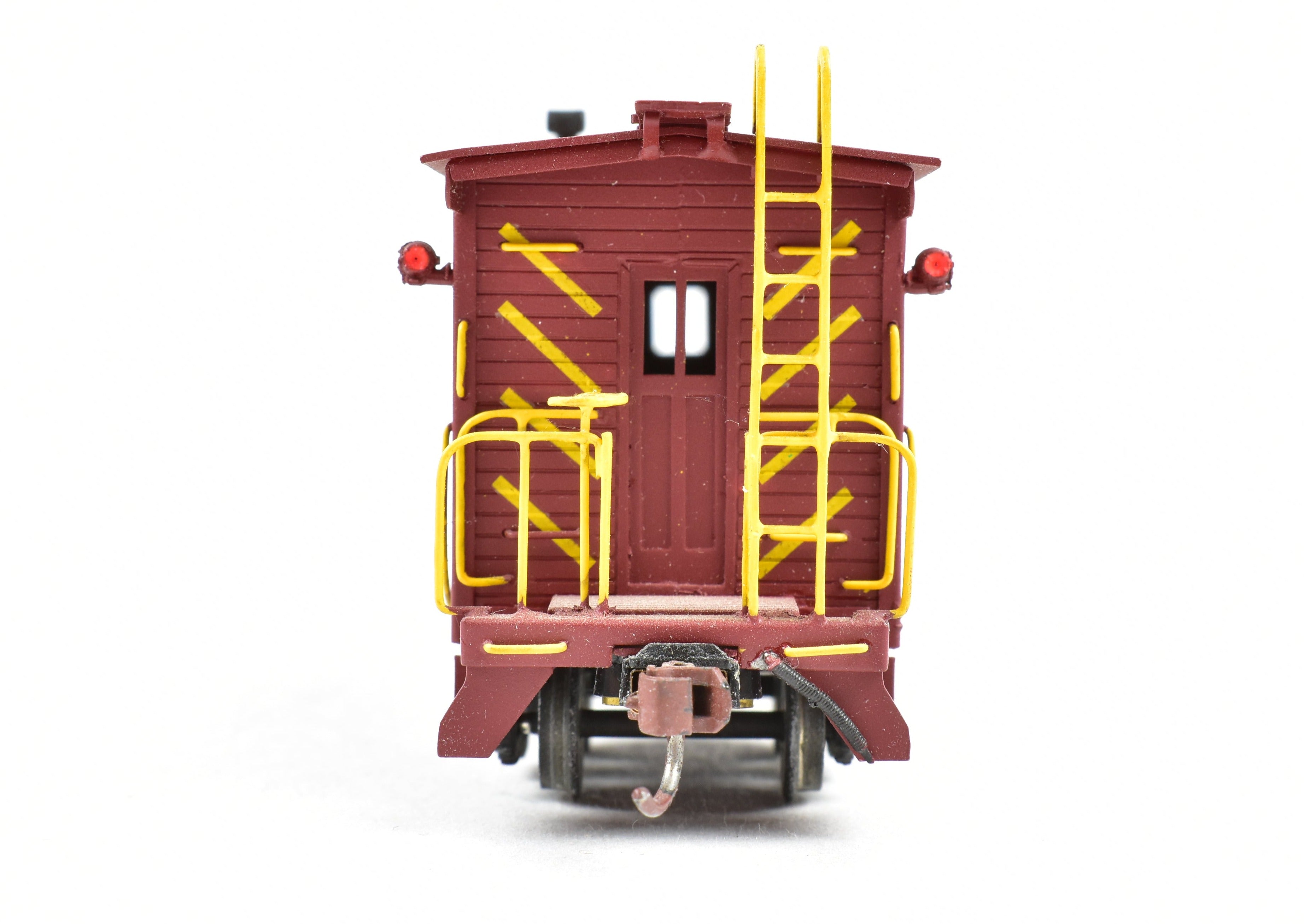 HO Scale Brass Balboa Western Pacific Outside Braced Bay Window Caboose Model - Western Pacific Style CP