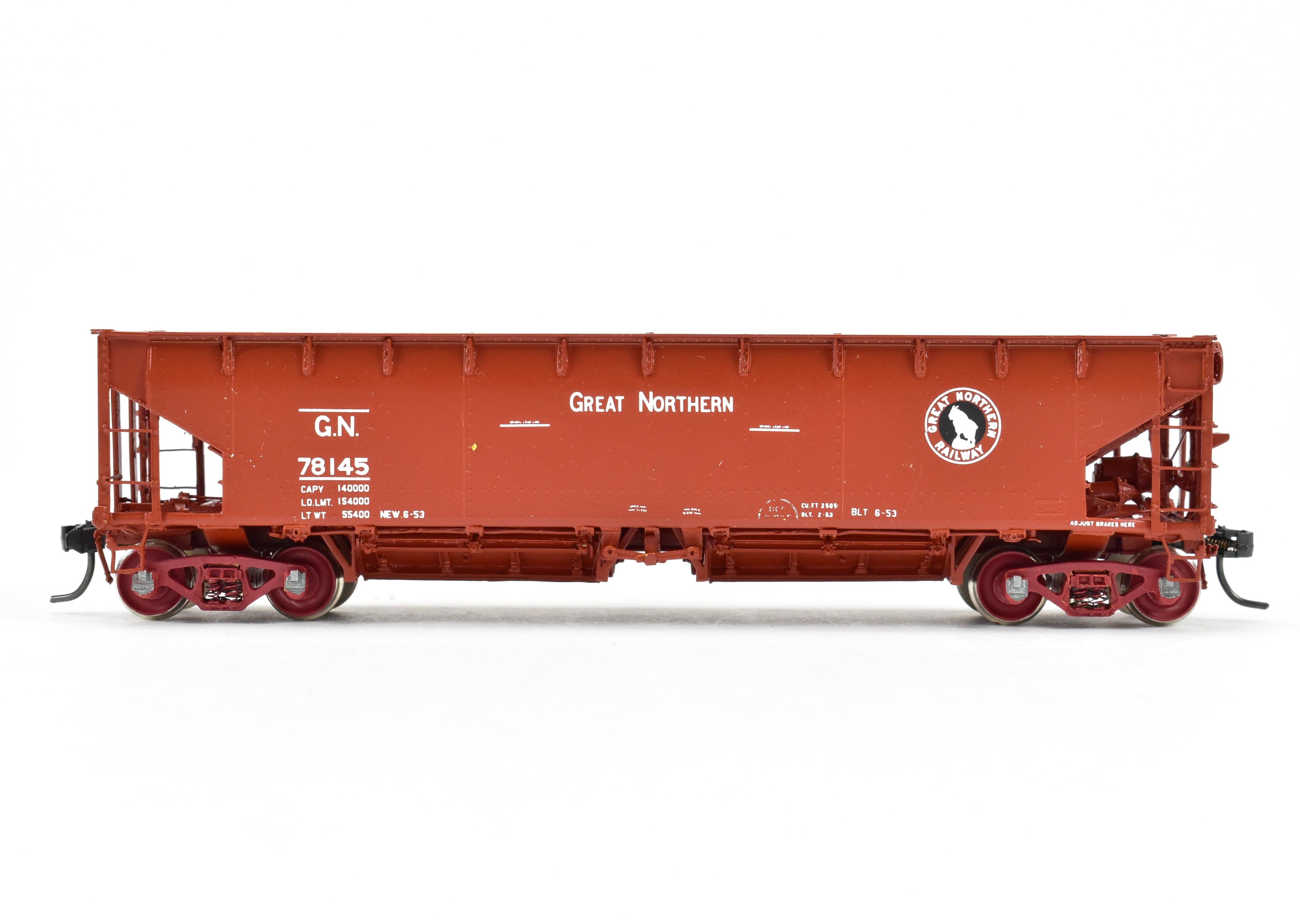 HO Scale Brass Great Northern 70-Ton Selective Service Car C/P No. 78145 by W&R Enterprises