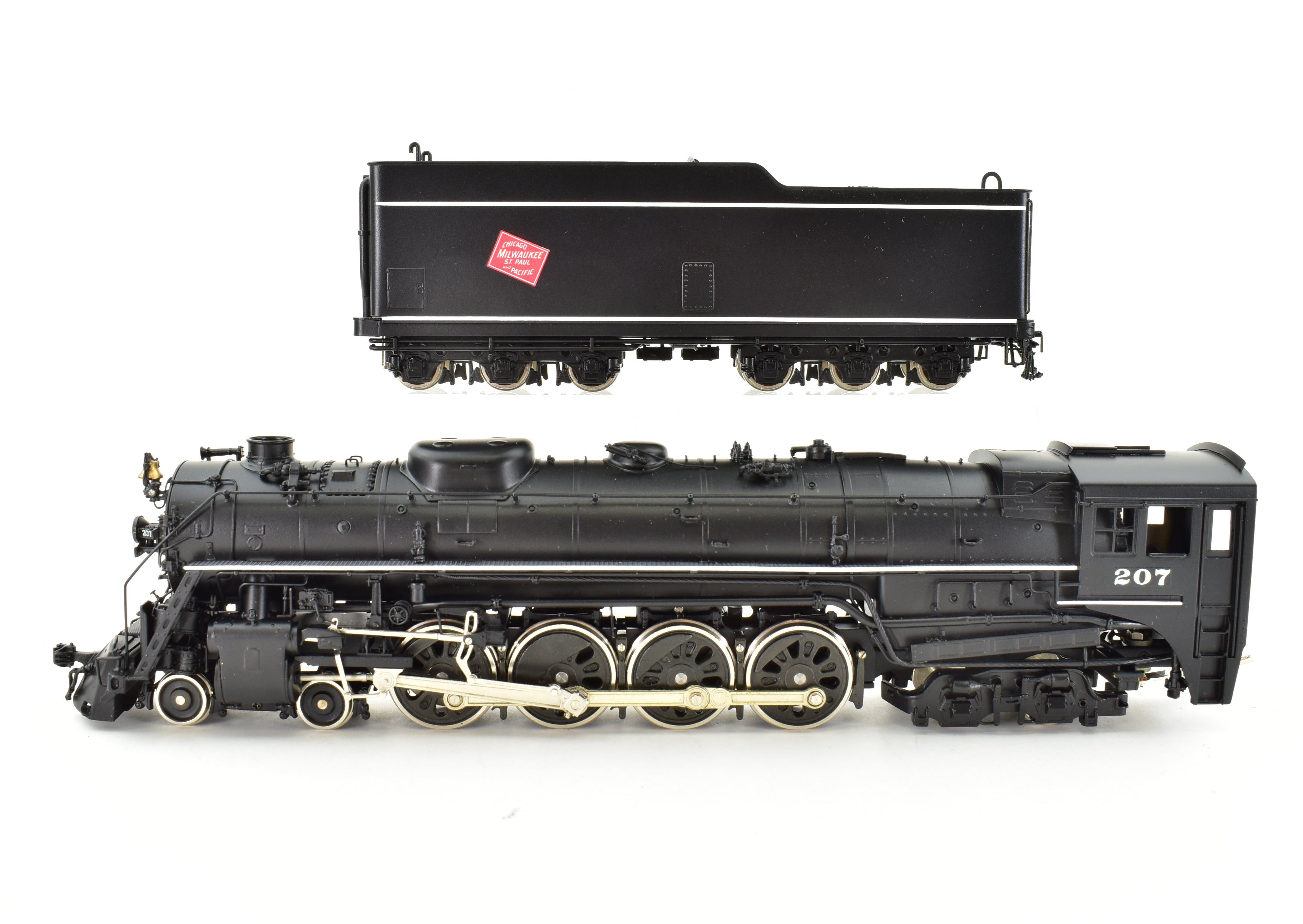 Rare HO Scale Brass Model Train - PFM Fujiyama Milwaukee Road 4-8-4 Class S-2 1985 Factory Painted