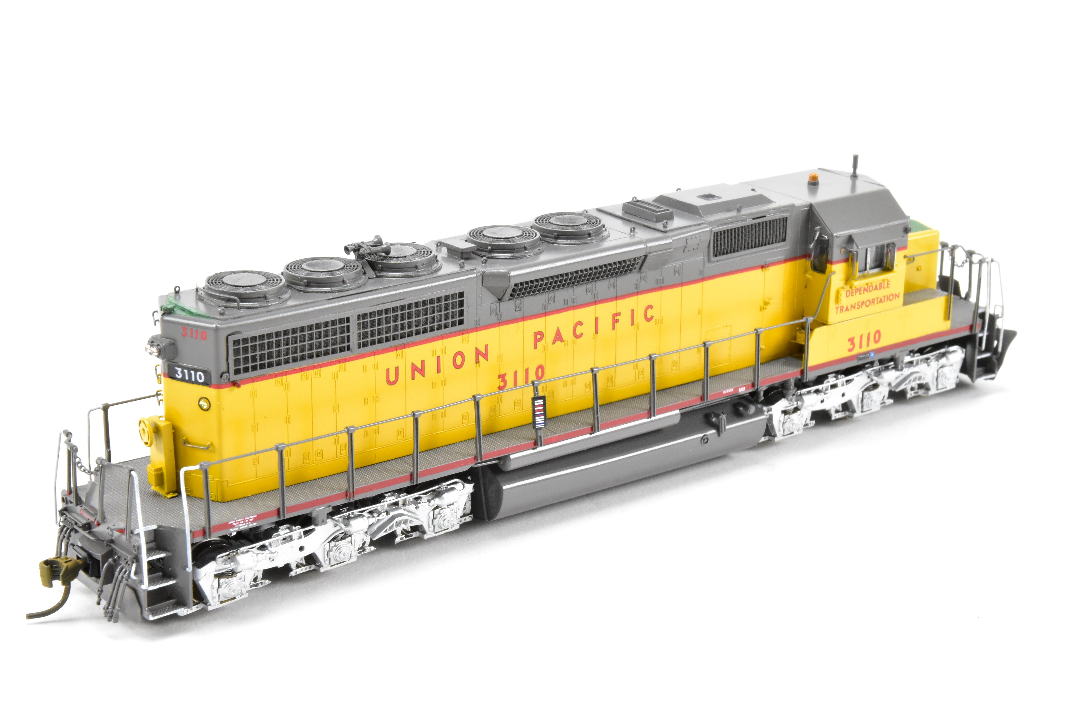 HO Scale Brass Model Train - Overland Models Inc. Union Pacific EMD SD40 Locomotives, Nos. 3083 - 3122, Specifically CP #3110