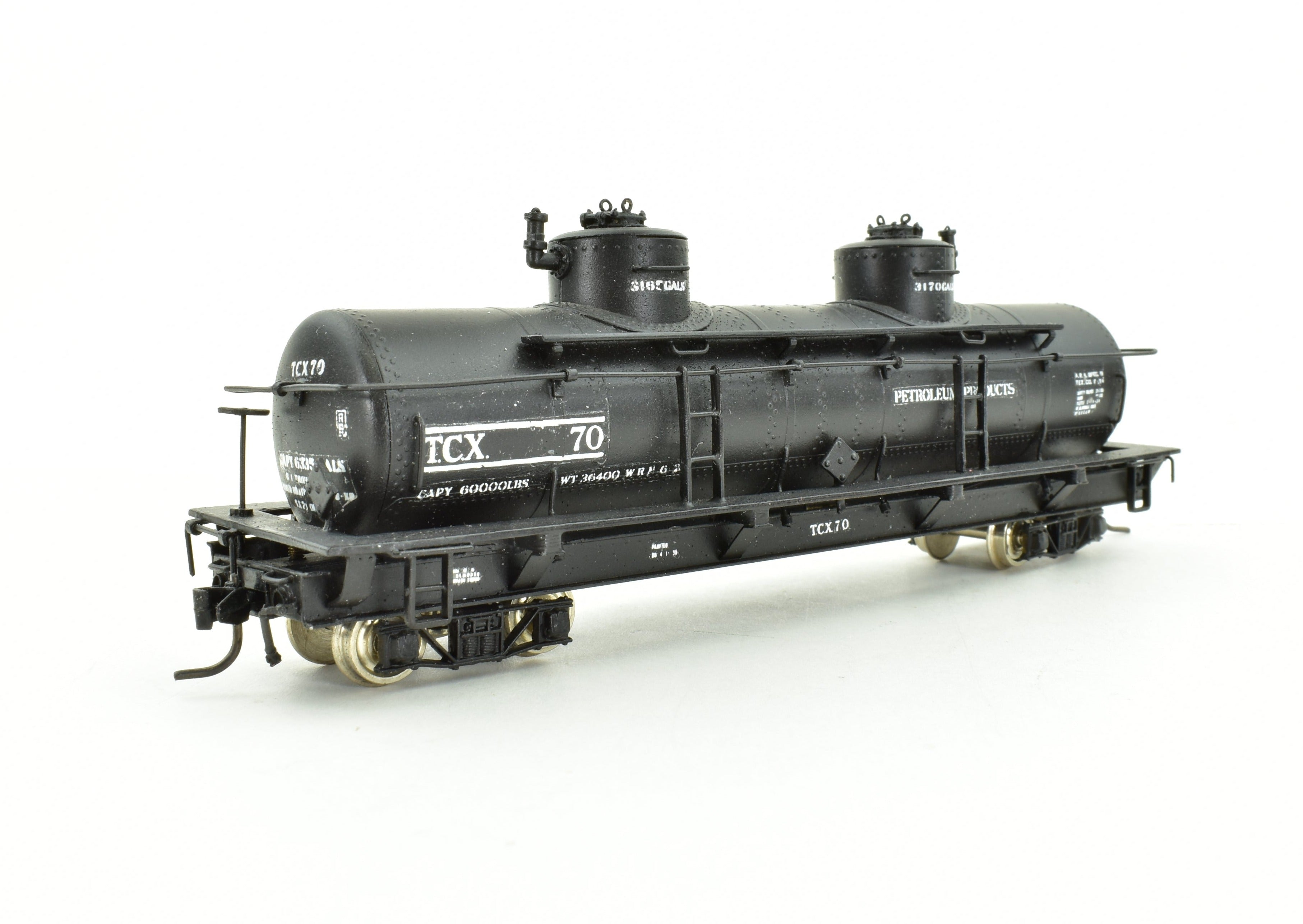 HOn3 Custom Painted Brass Texaco Oil Bunker Tank Car TCX #70 by Westside Model Co.