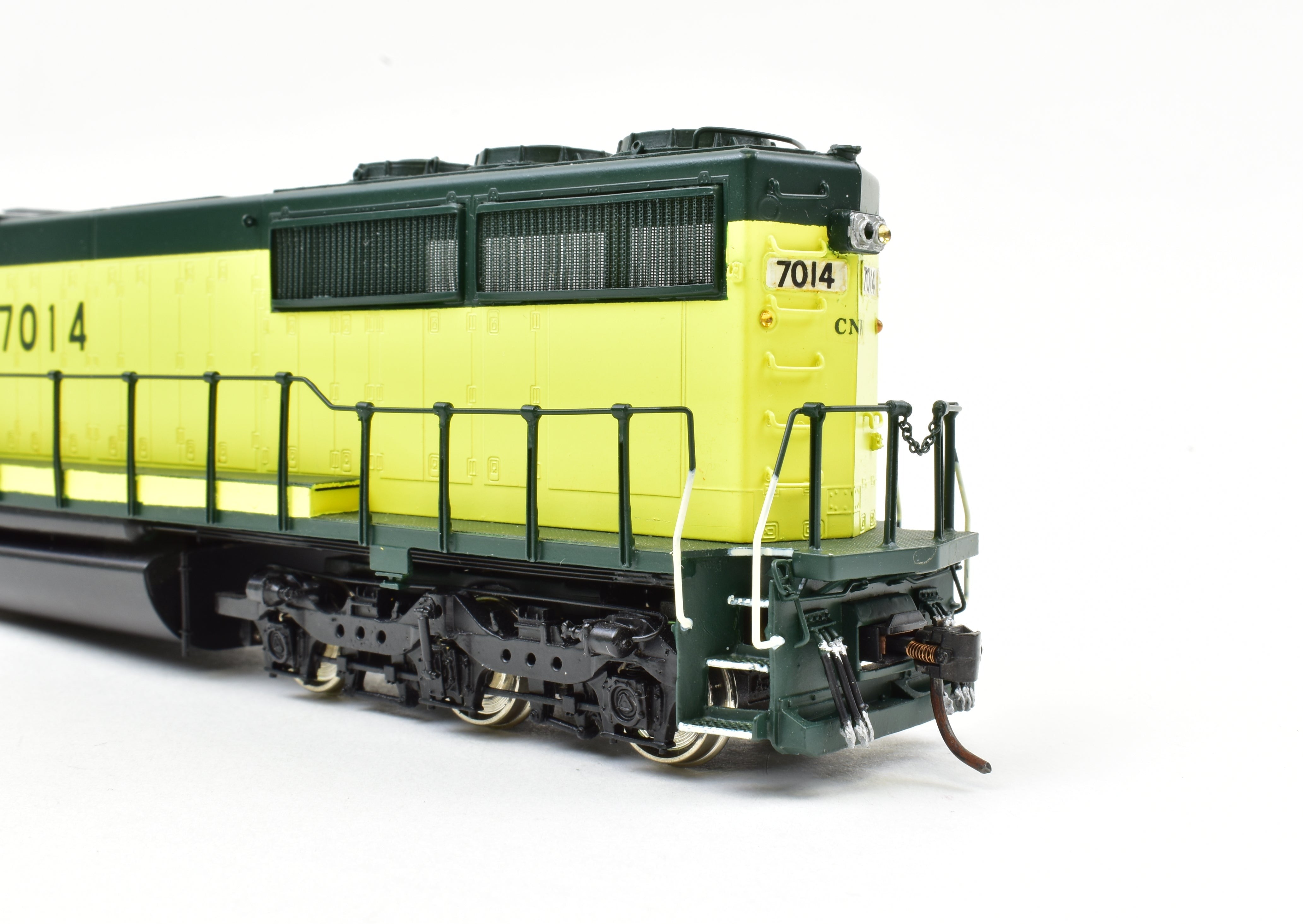 HO Scale Brass Locomotive Model by OMI - Overland Models, Inc., Missouri Pacific EMD SD50 Pro - Painted in Chicago & North Western Livery, Road Number 7014
