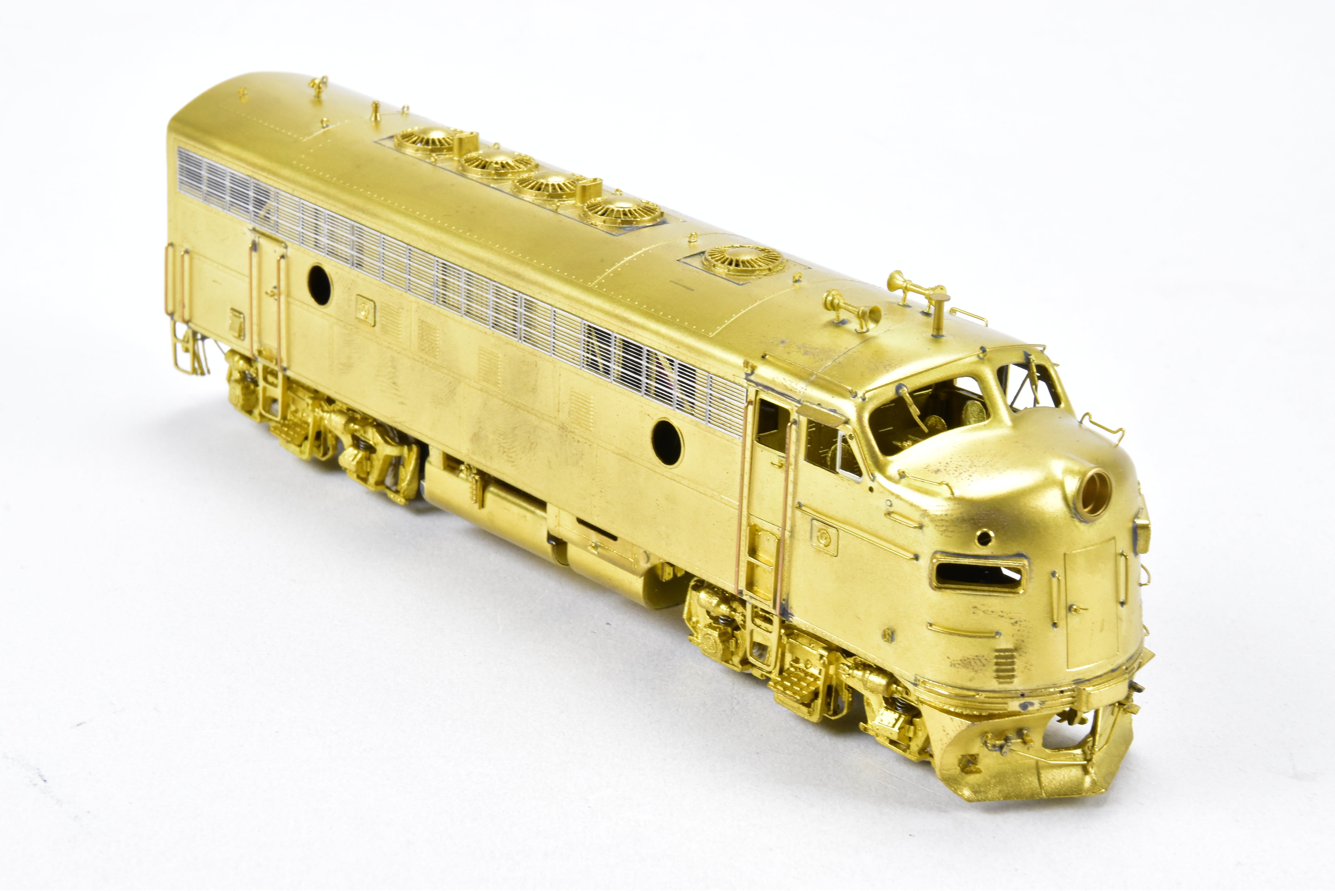 HO Scale Brass Model Train - Overland Models Inc. (OMI) Western Pacific EMD F7A Locomotives Nos. 913, 921 with Snowplow Pilot from the 1970 Era
