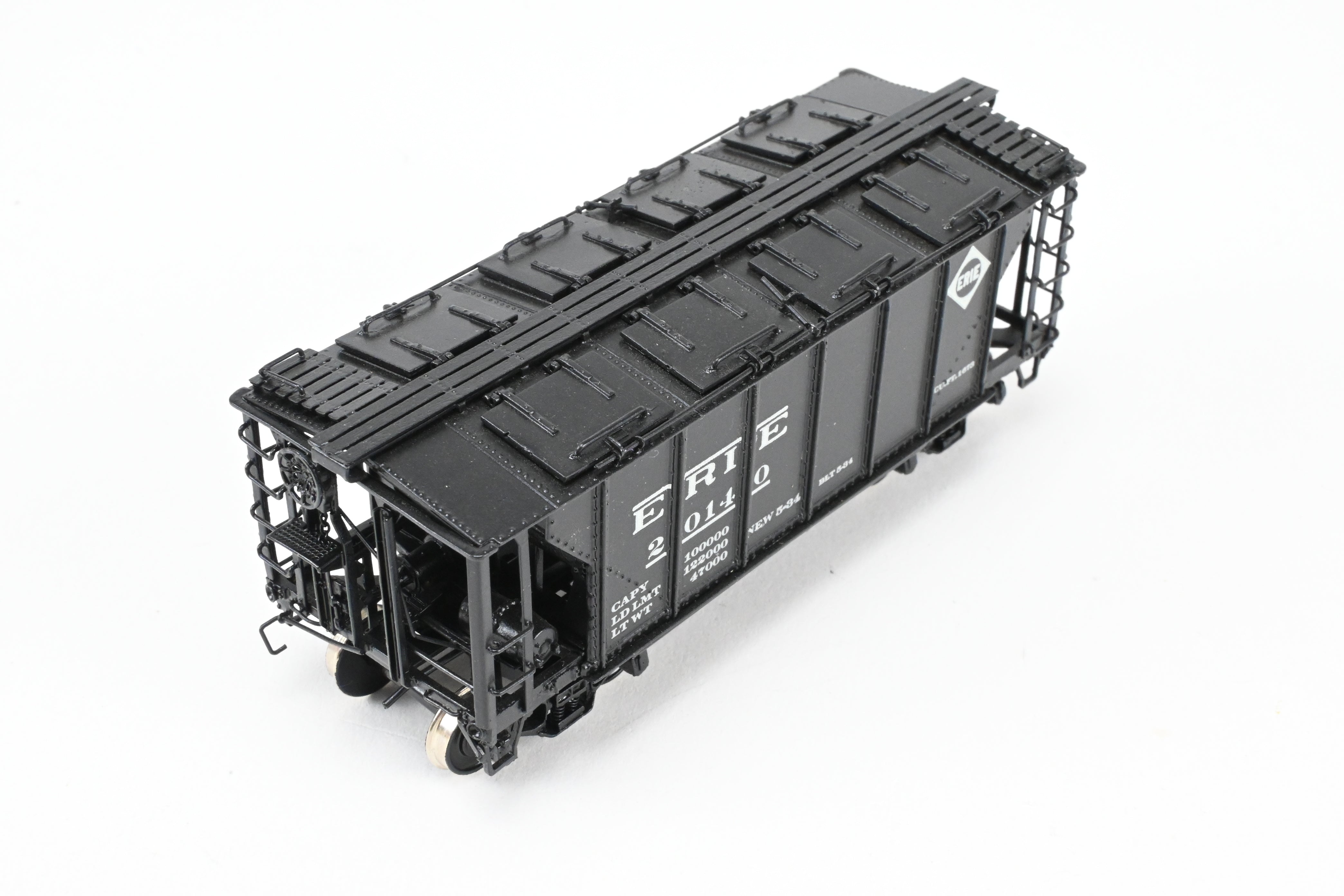HO Brass PSC Erie Railroad 50-Ton Custom-Painted Cement Covered Hopper Model