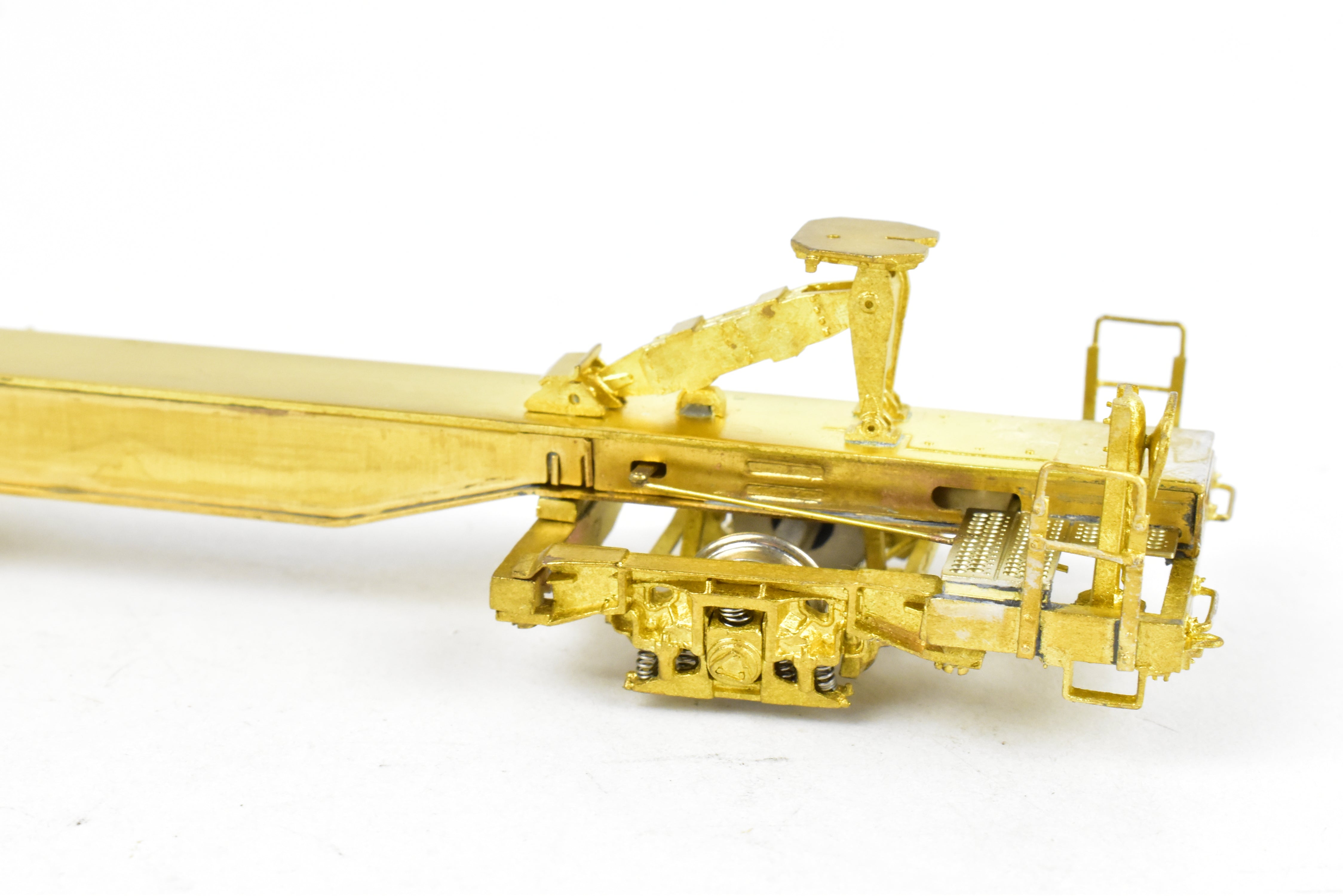 HO Brass OMI 50' TOFC Car TTUX 121046 with National Unitruck