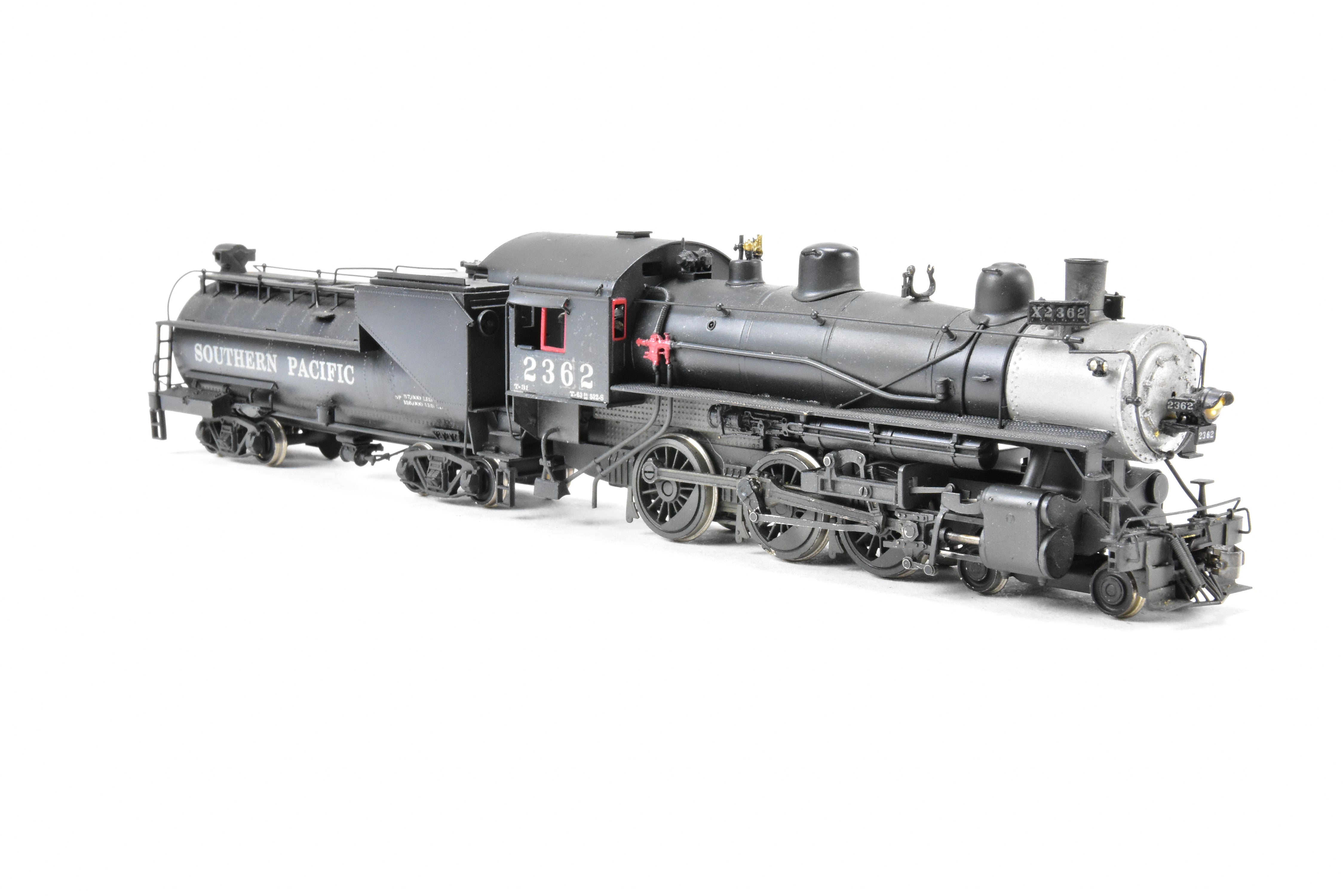 HO Scale Brass Steam Locomotive - Westside Model Co. Southern Pacific Class T - 31 4 - 6 - 0 CP #2362 with Weathered Finish