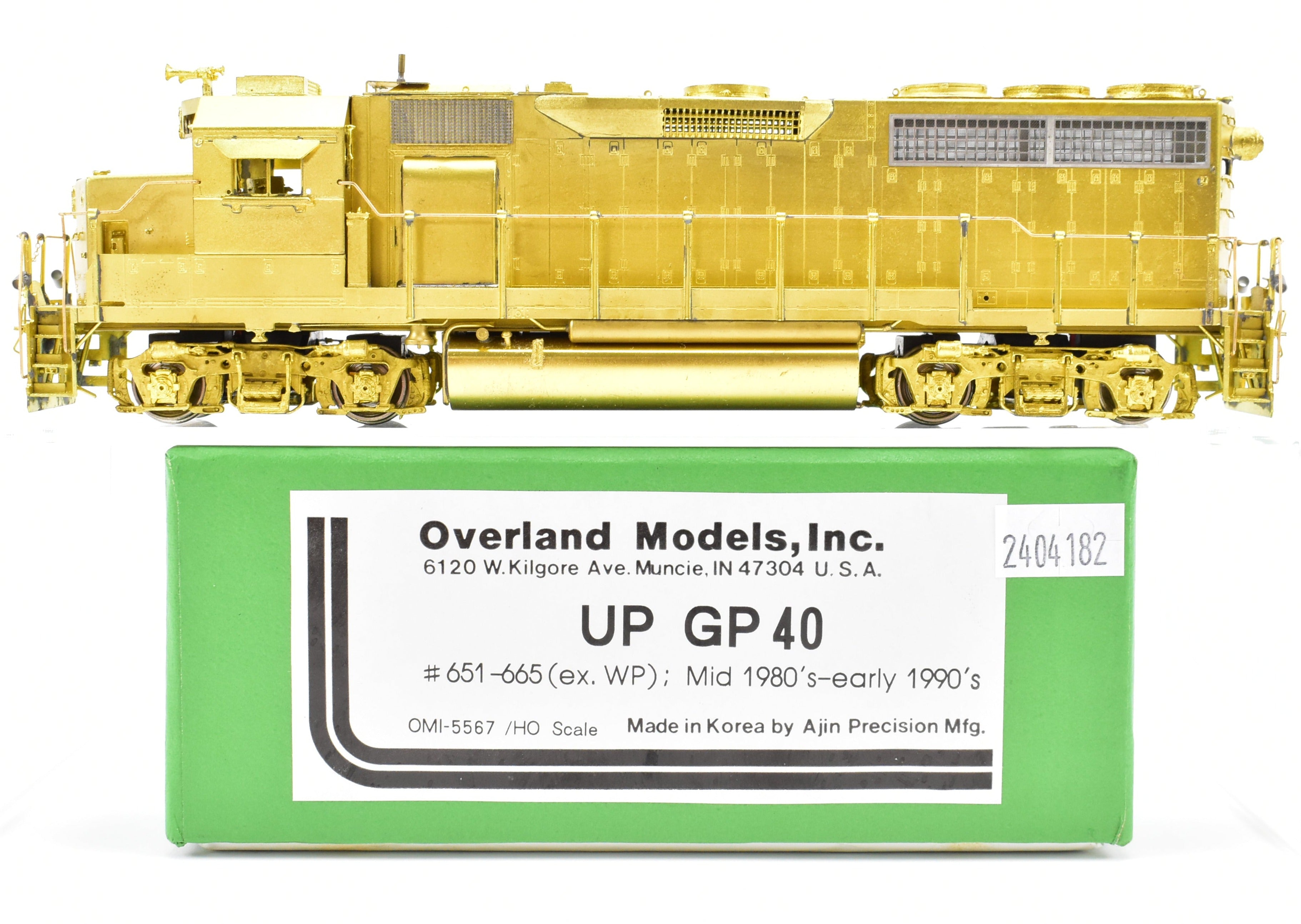 HO Brass OMI UP GP40 Models 651 - 665, Ex Western Pacific 80s - 90s