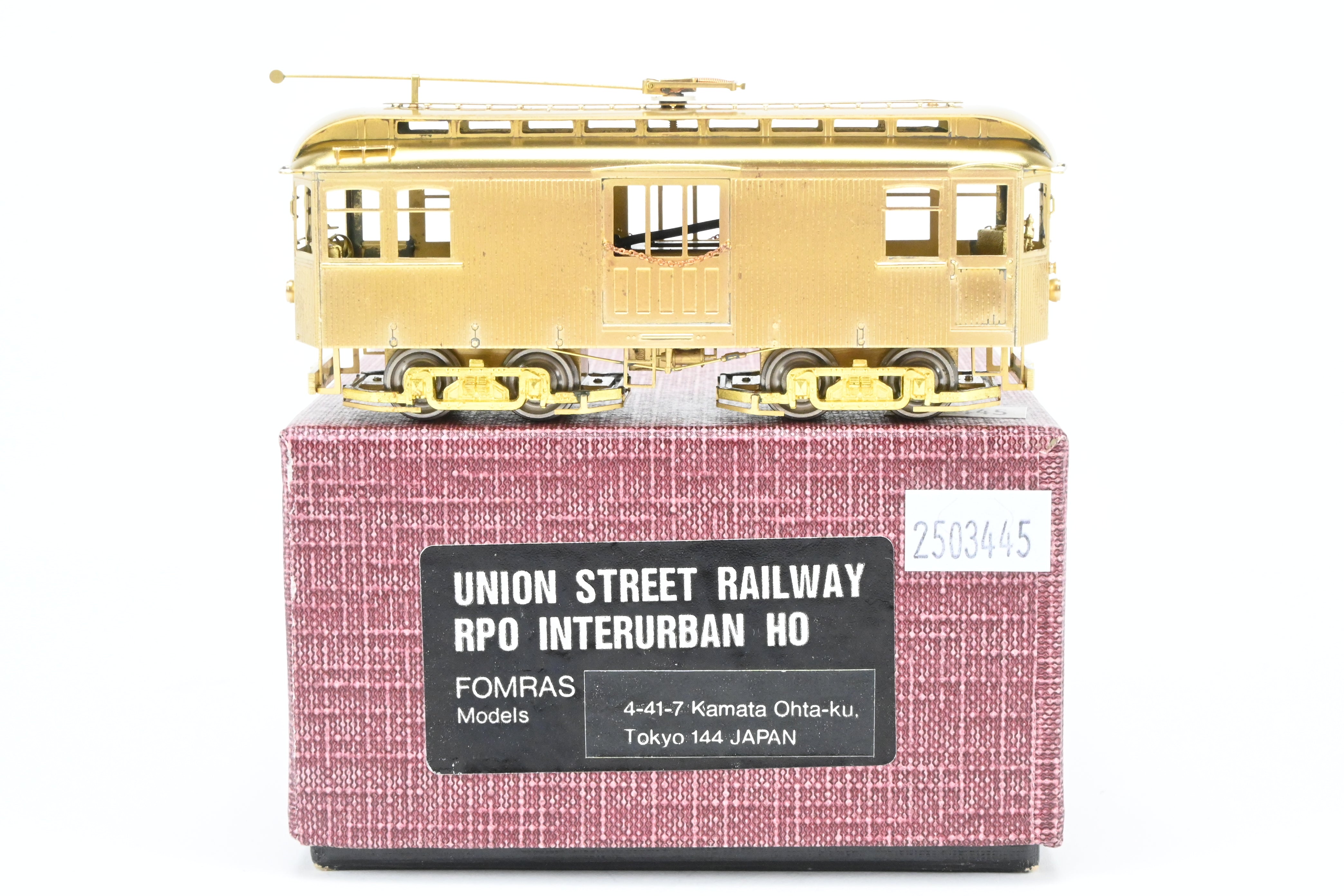 1980s HO Scale Brass Union Street Railway RPO Motor Model by Fomras