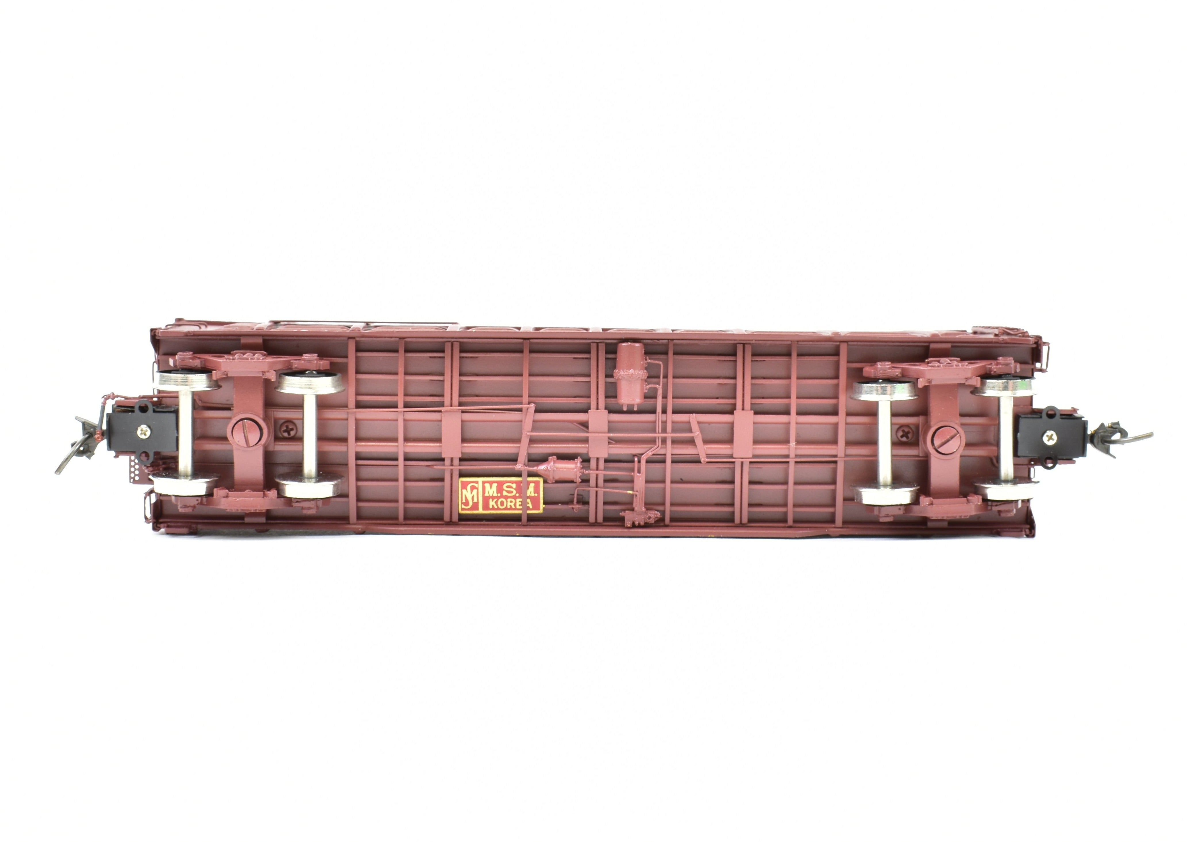 HO Scale Brass Gondola Model by OMI - Overland Models, Inc., ATSF - Santa Fe 100 Ton Pro - Painted Gondola with Road Number 70012